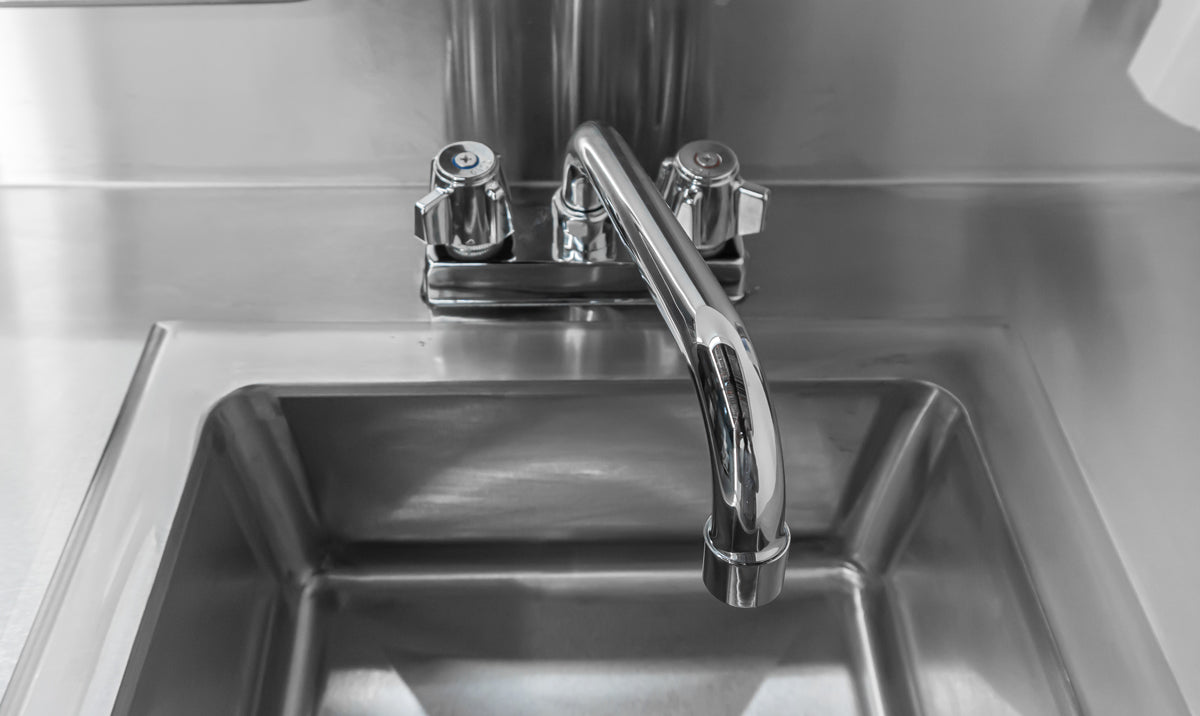 Nella 25 Portable Hand Sink with Backsplash - Compact Mobile Sink with Built-in Water Heater & Pump for Outdoor Events, Camping, and RV Use