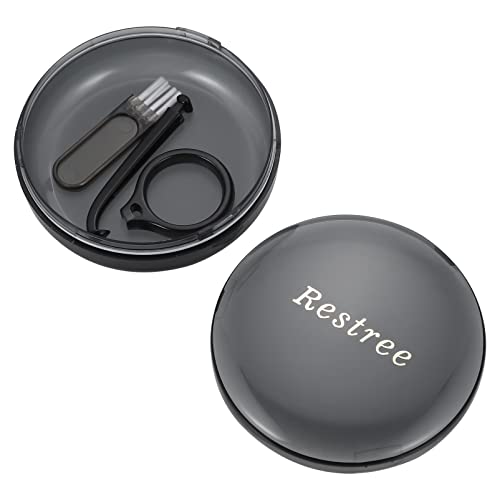 Ciieeo Orthodontic Retainer Case - Denture Storage Box with Cleaning Brush & Removal Tool - Perfect for Travel, Nighttime Use & Denture Care