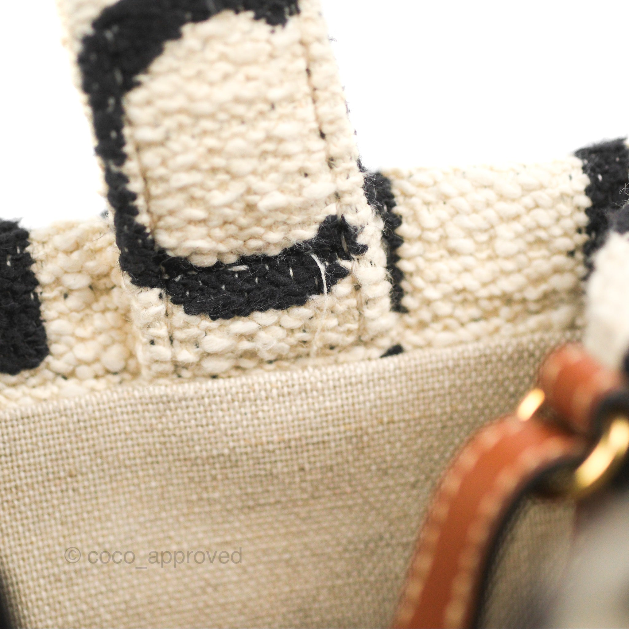 Celine Small Cabas Thais Textile Tote Bag in White - Luxury Designer Handbag for Women, Perfect for Work, Travel & Everyday Use