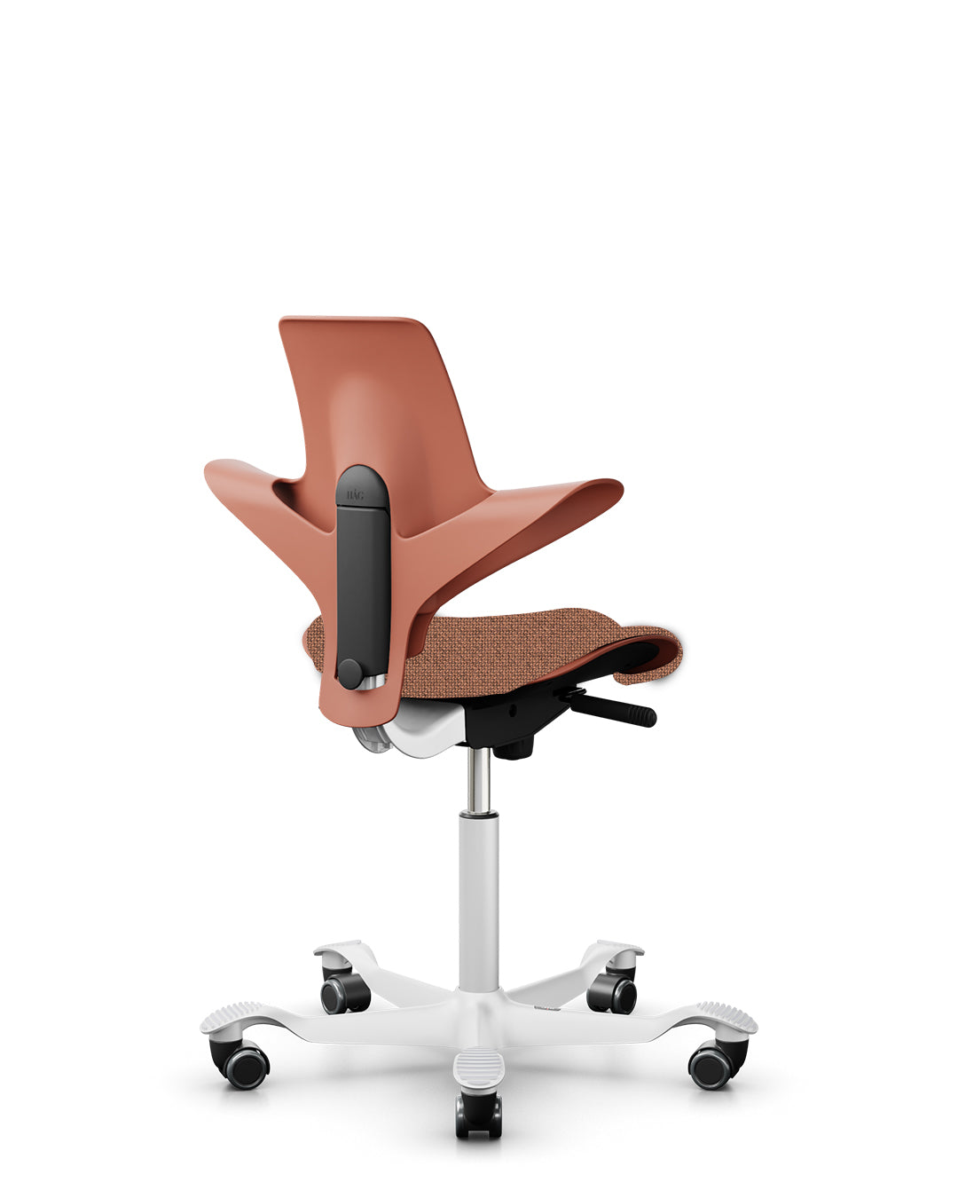 HÅG Capisco Puls 8020 Ergonomic Office Chair - Rosehip CURA Collection | Adjustable Height & Seat | Home & Office Workspace Solution