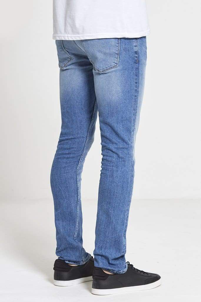 DML ACE Slim Stretch Jeans for Men - Light Wash Denim Pants | Comfortable & Stylish for Casual Wear, Office & Night Out