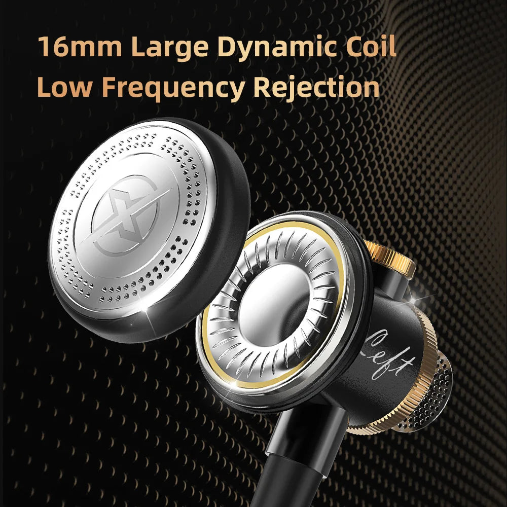 Premium Metal HiFi Flat Head Earphones with Microphone - Deep Bass Wired Headphones for Music, Gaming & Phone Calls - Perfect for Travel, Workout & Daily Commute