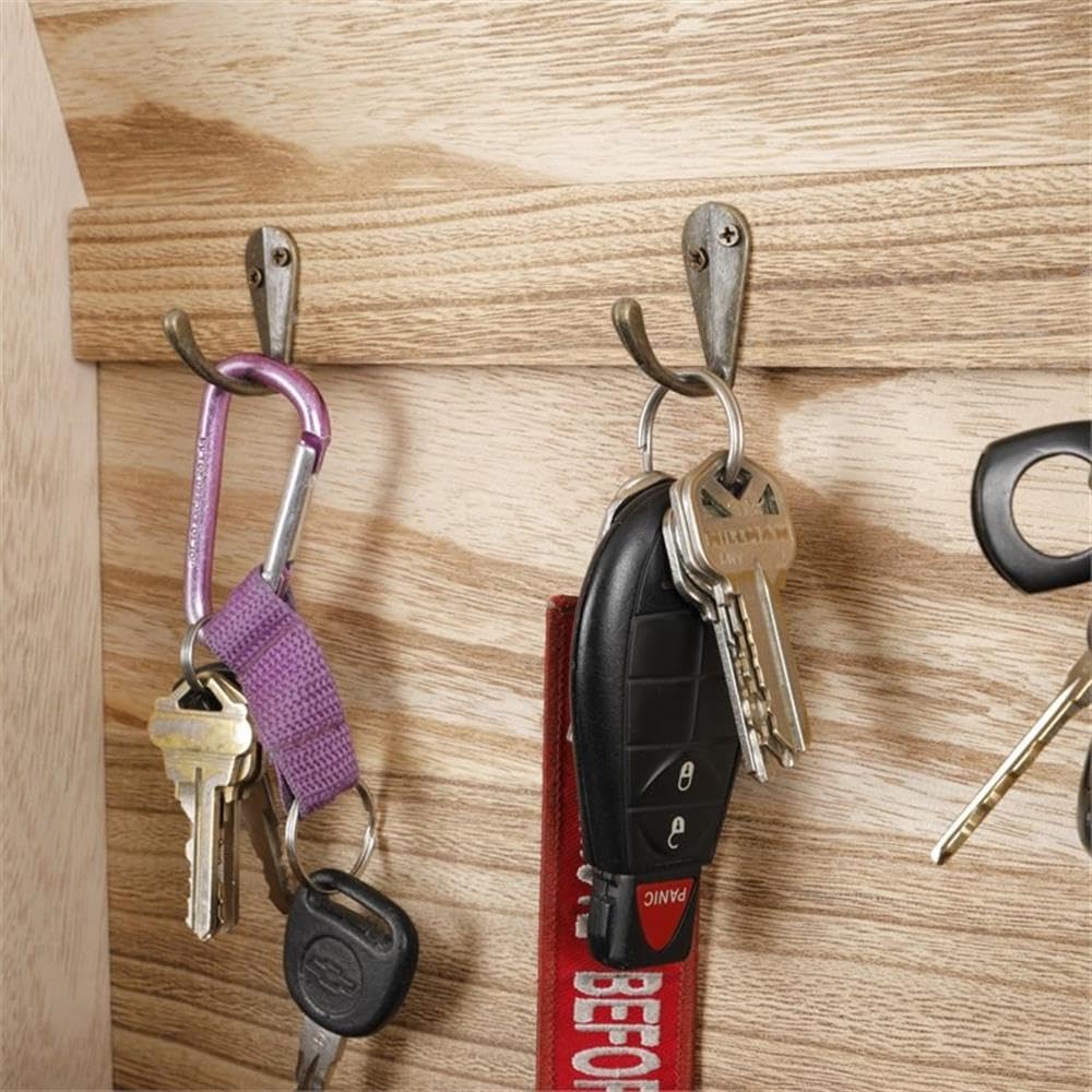 Solid Wood Barn Door Style Corkboard & Key Storage Wall Organizer - American Furniture Classics with Distressed Natural Finish | Perfect for Home Office, Entryway & Farmhouse Decor