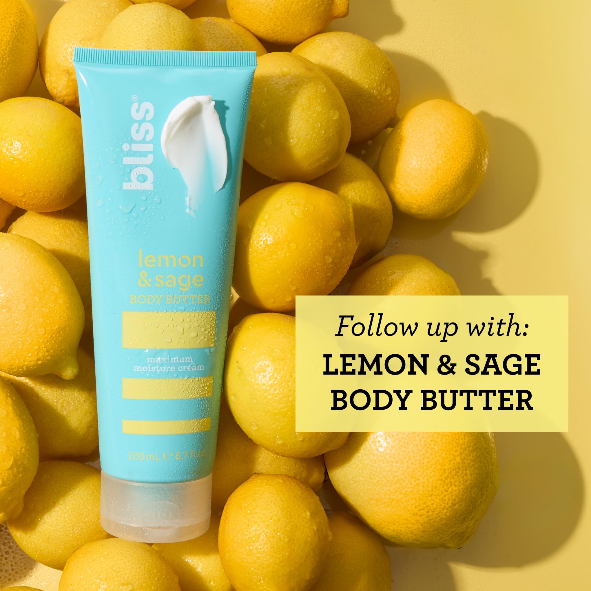 Bliss Body Scrub and Body Wash Duo - Lemon & Sage Scent - Gentle Exfoliating & Hydrating - Vegan, Cruelty-Free Skincare for Dry & Sensitive Skin - Perfect for Shower & Spa Day Self-Care