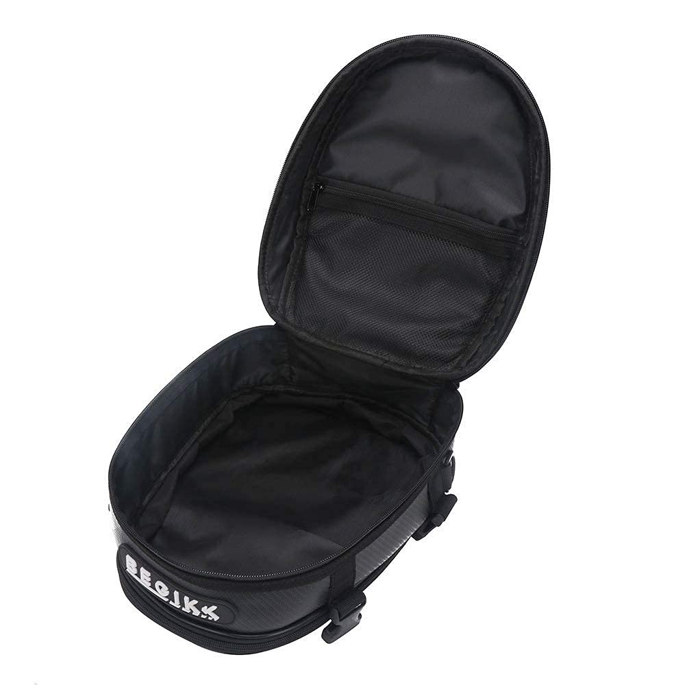 **Waterproof Motorcycle Tail Bag - Dual Seat Saddle Backpack for Travel & Commuting - Durable Luggage Storage with Multiple Pockets (Red) - Perfect for Road Trips, Daily Rides & Adventure Tours**