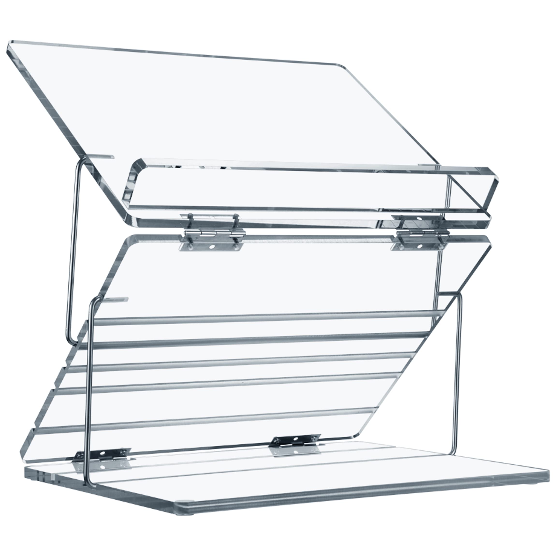 Adjustable Lucite Acrylic Book Stand - Hands-Free Reading Holder for Torah, Bible & Study - Perfect for Prayer, Lectern & Home Office Use