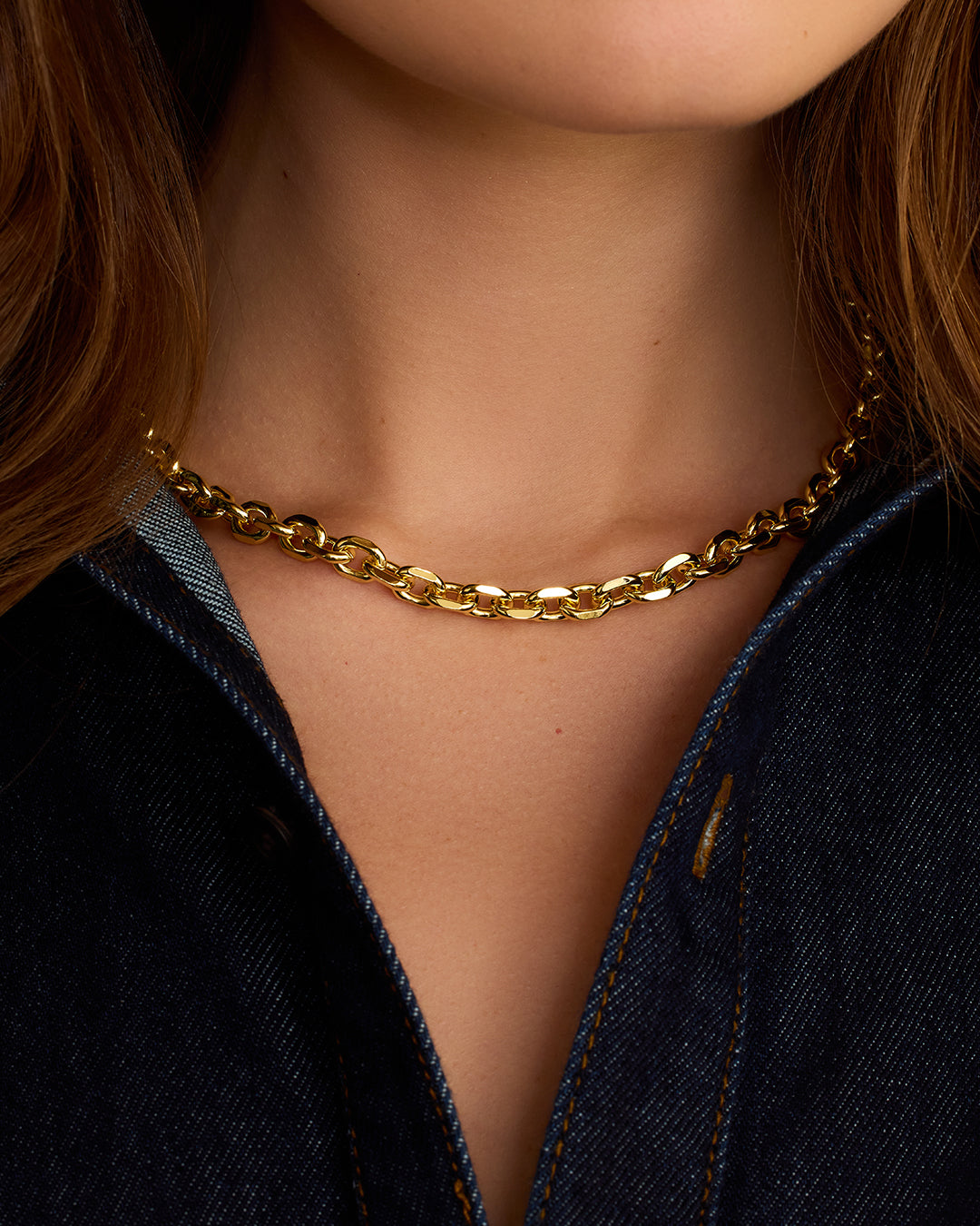 Elegant Asher Statement Necklace for Women - Gold Plated Layered Pendant Jewelry - Perfect for Parties, Weddings & Special Occasions
