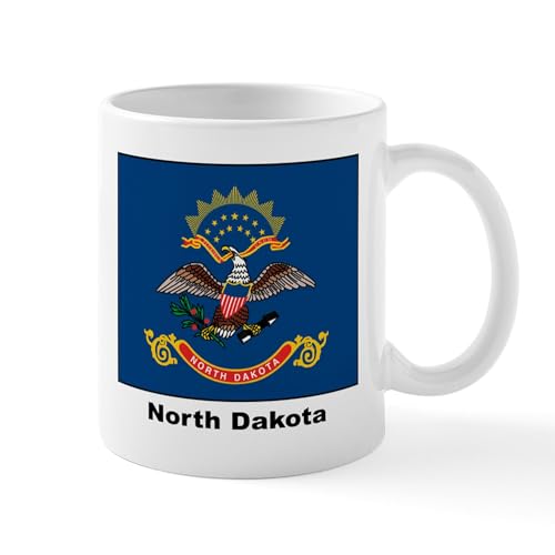 White - North Dakota State Flag Mug