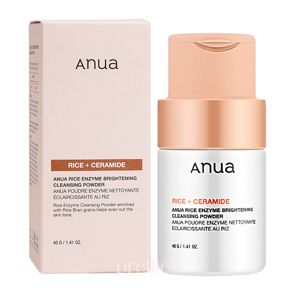 ANUA Rice Enzyme Brightening Cleansing Powder 40g - Gentle Exfoliating Face Wash for Glowing Skin | Perfect for Daily Skincare Routine & Travel