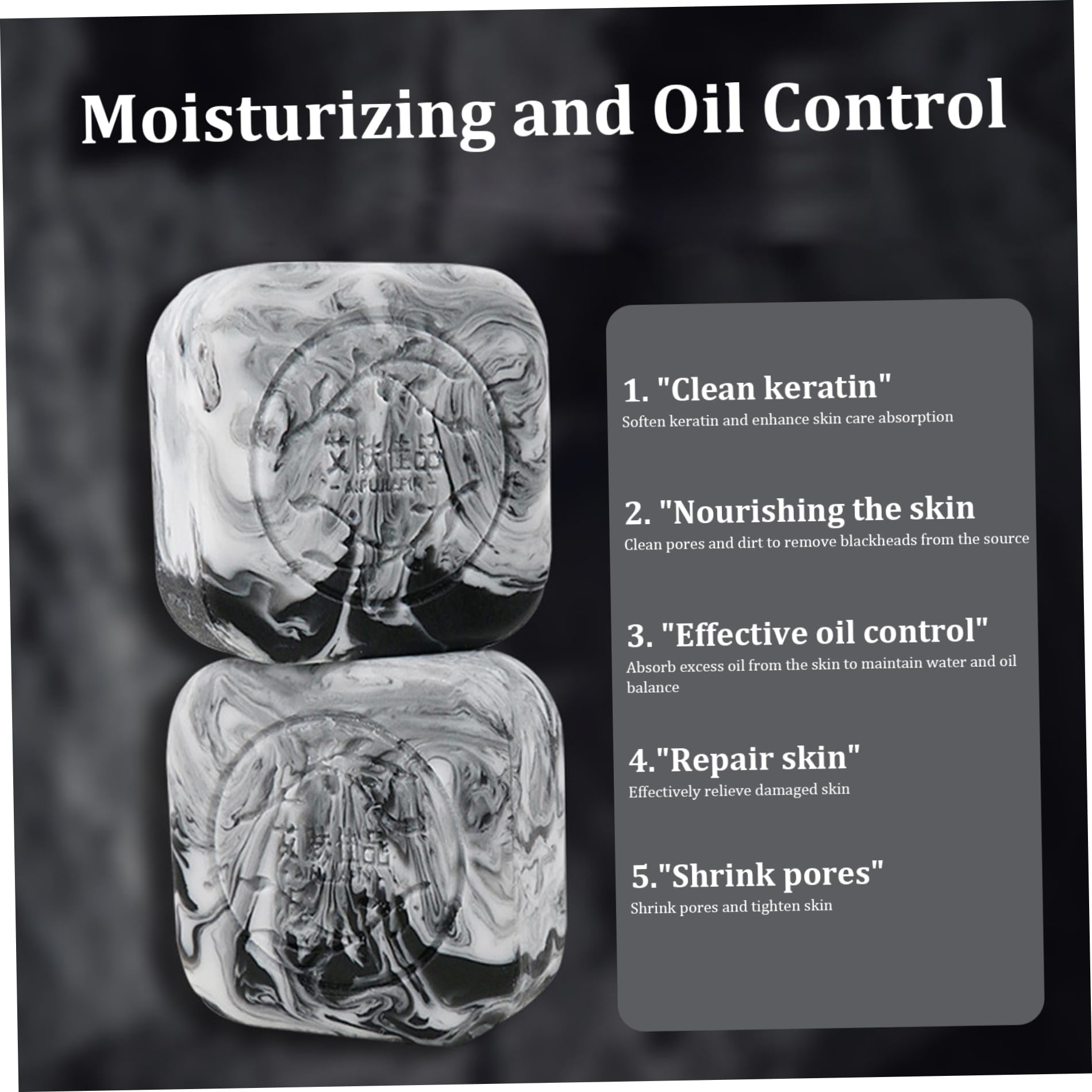 2-Pack Natural Charcoal & Volcanic Clay Soap Bar (100g Each) - Deep Cleansing Acne Treatment for Men & Women - Oil Control, Moisturizing Black Soap for Face, Scalp & Body - Ideal for Daily Skincare & Acne-Prone Skin