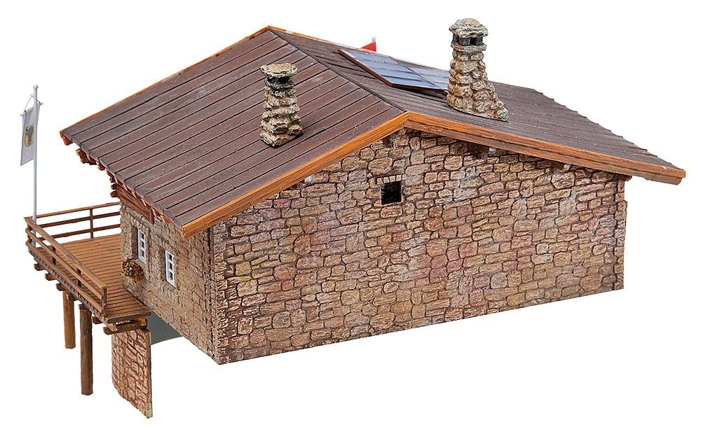 Faller HO Scale Moser Chalet Plastic Model Building Kit - Perfect for Train Layouts, Dioramas & Collectors