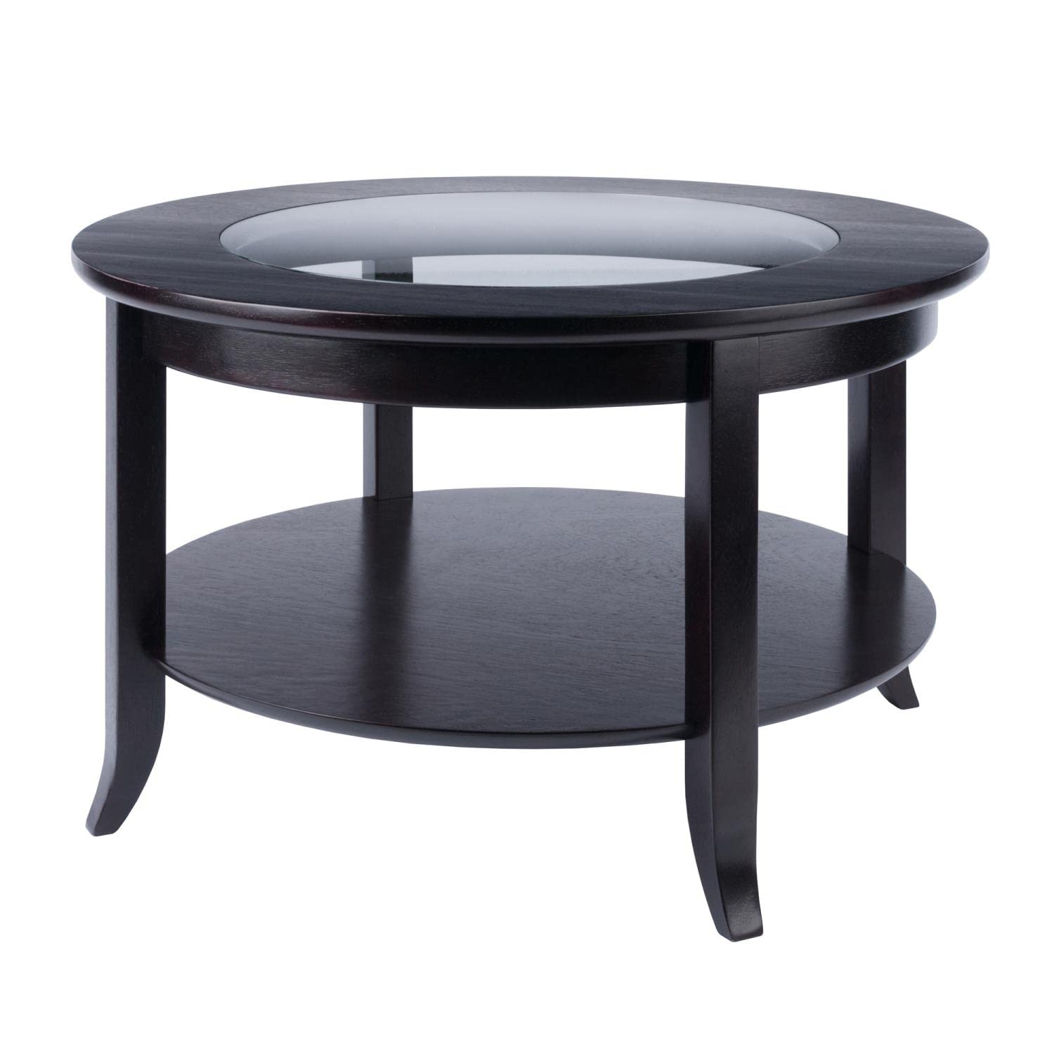 Winsome Genoa Coffee Table in Espresso Finish - Modern Living Room Furniture for Home Decor & Small Space