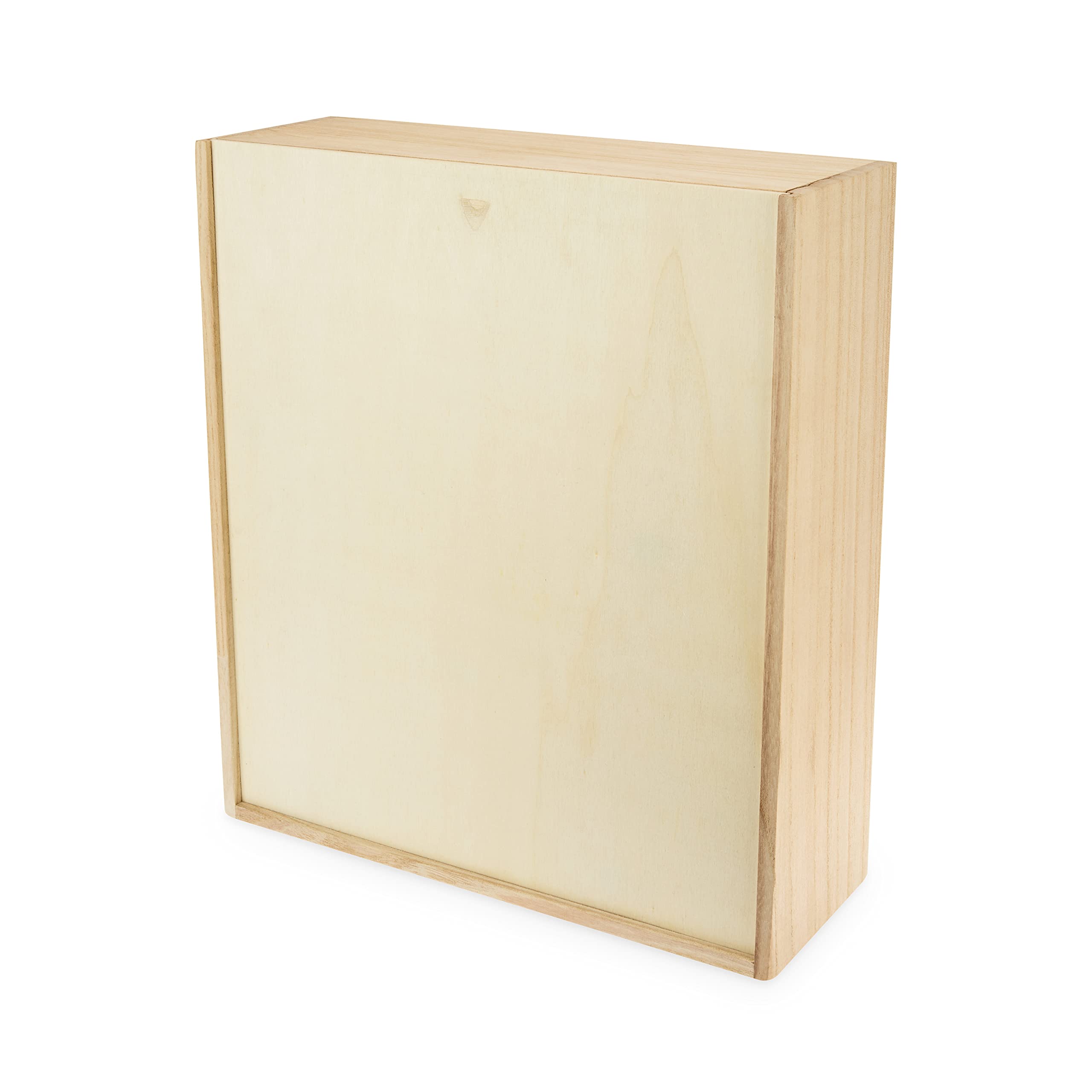 Premium Paulownia Wood Wine Gift Box - Holds 3 Standard Bottles | Elegant Wine Storage & Presentation Case | Perfect for Holidays, Weddings & Corporate Gifting | Natural Wooden Wine Bottle Box with Luxury Finish