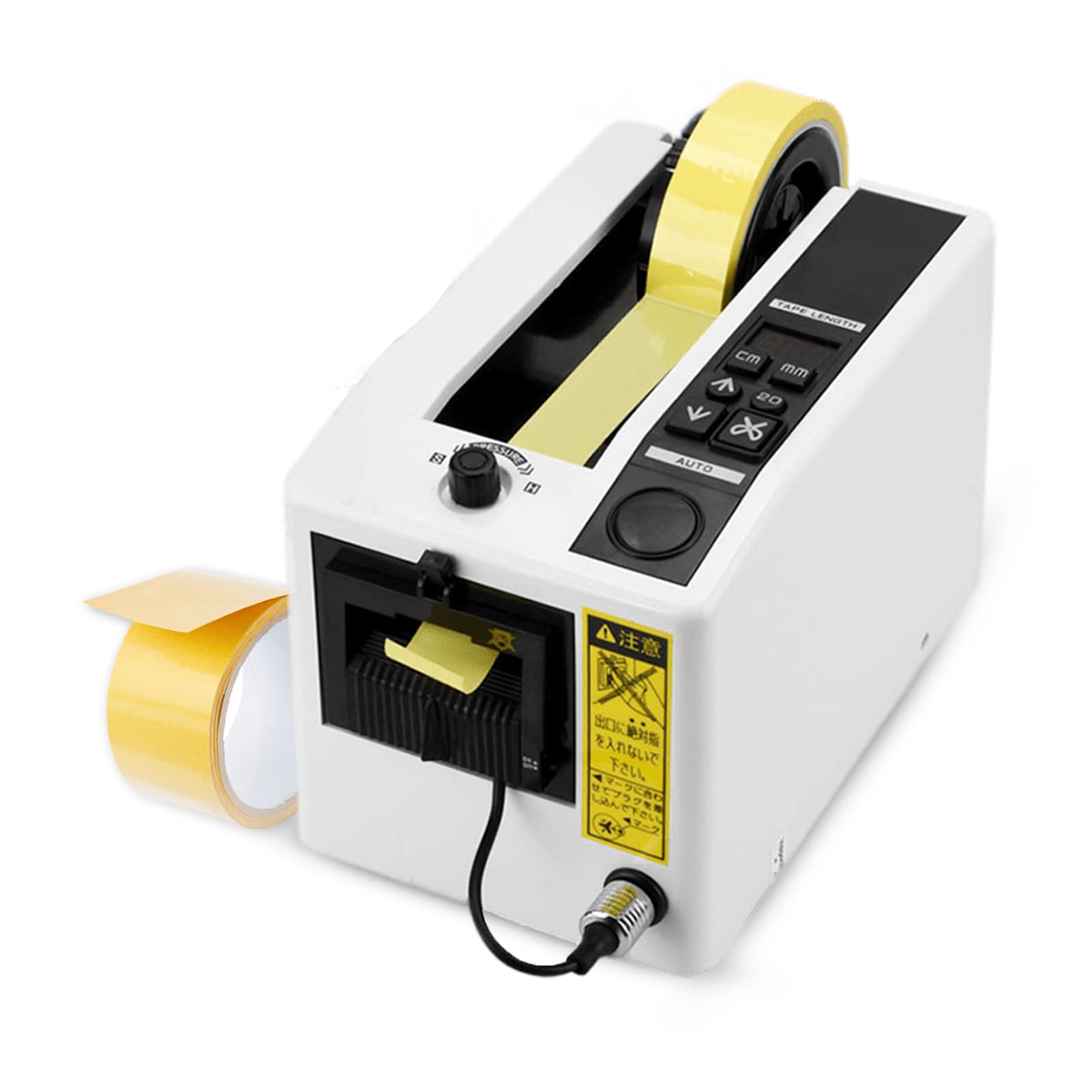 Electric Tape Dispenser Manual/Automatic, 20-999mm Cutting Length, 8-50mm Tape Width, Adhesive Tape Cutter for Packaging, Shipping & Office Use (EU Plug) - Perfect for Home, Warehouse & Logistics
