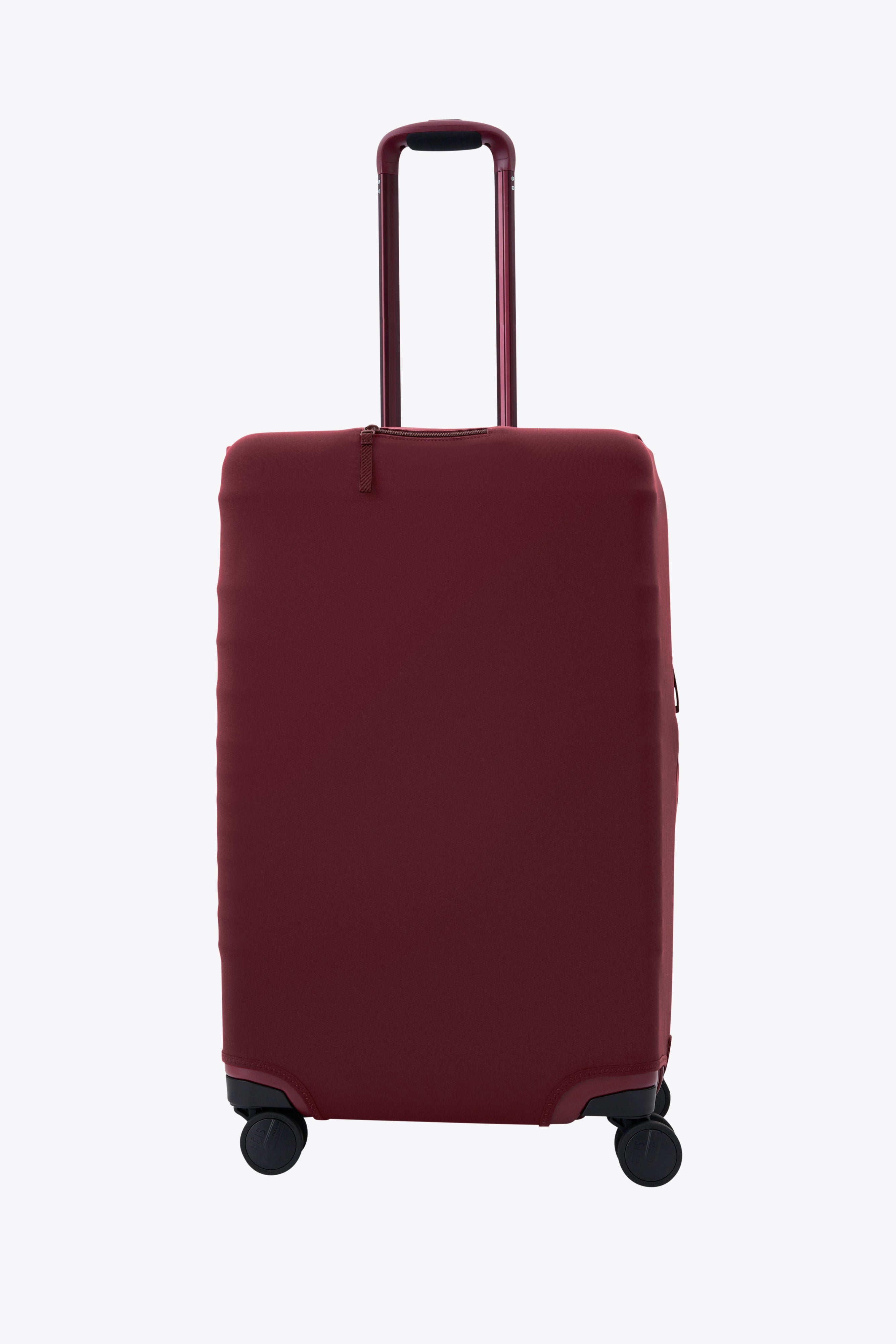 Burgundy Medium Check-In Luggage Cover - Durable Travel Suitcase Protector for Airlines | Perfect for Business Trips, Vacations & Air Travel