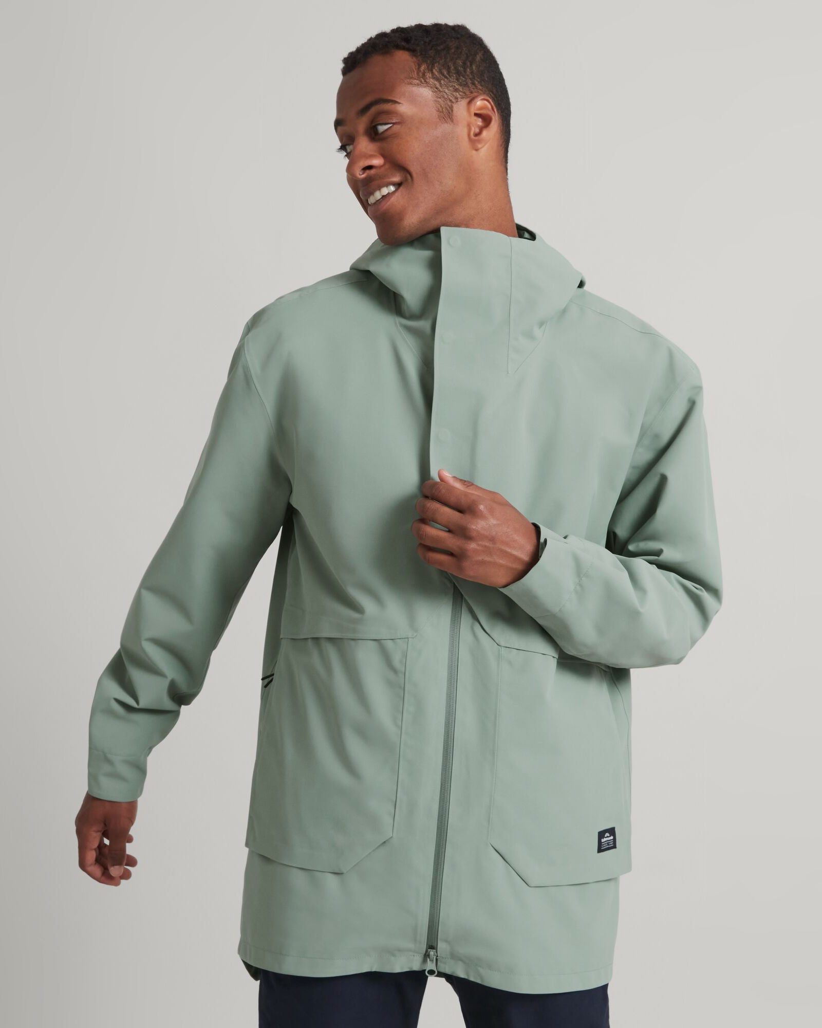 Amphi 2L Men's 3-in-1 Waterproof Parka Jacket - Gum Tree Color for Outdoor Hiking, Camping & Winter Activities