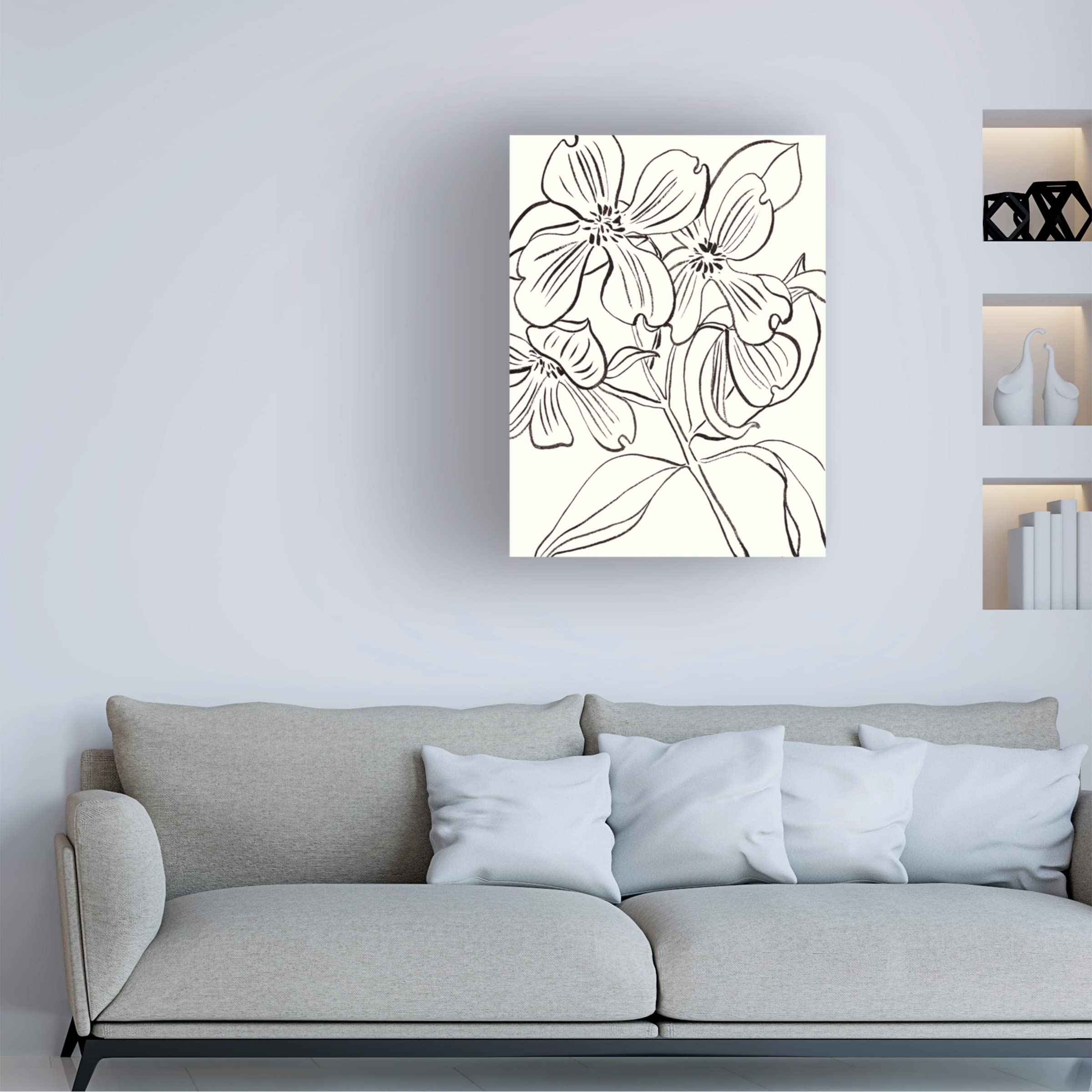 Trademark Fine Art 'Self I' Canvas Wall Art by Melissa Wang - Modern Home Decor for Living Room, Bedroom & Office