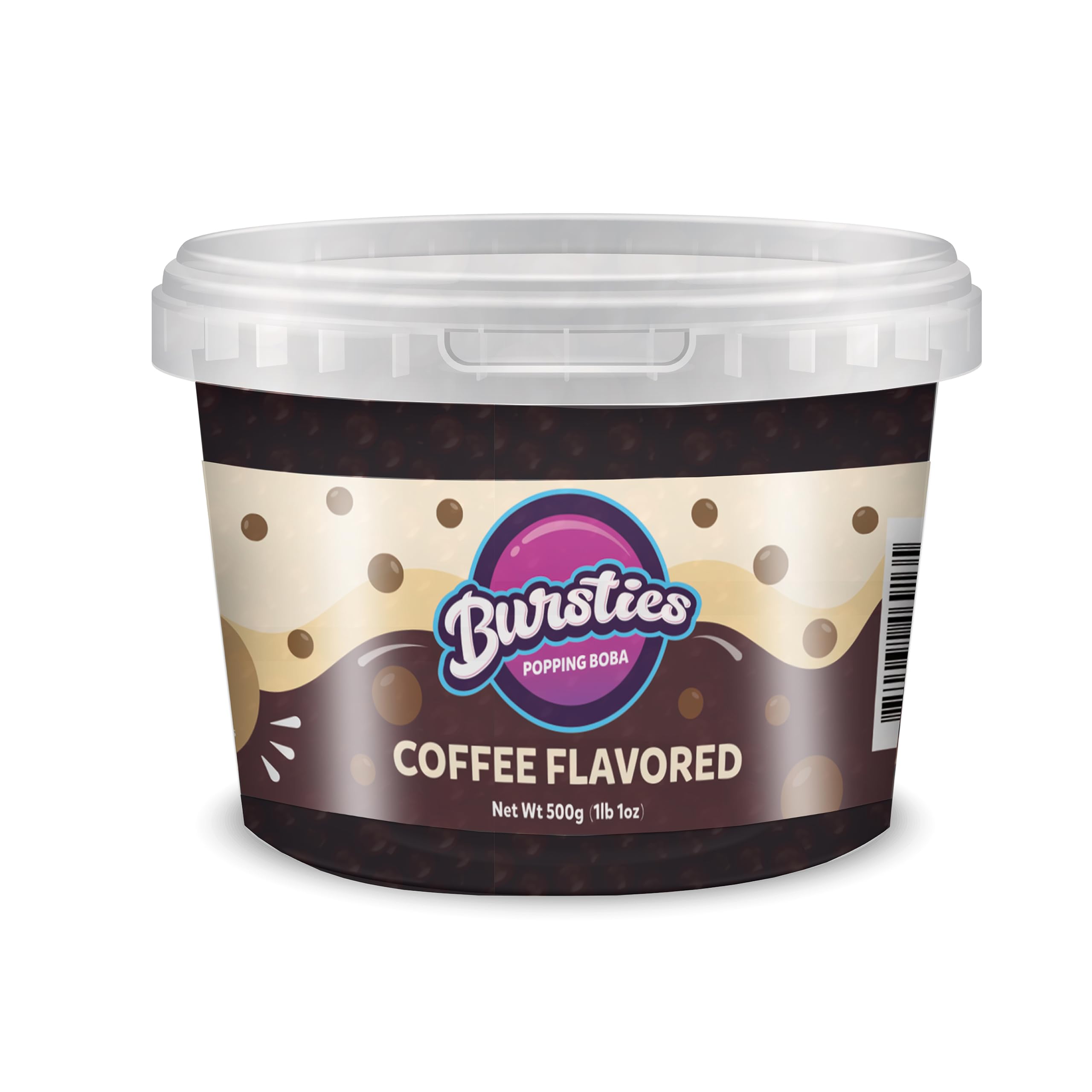 Premium Coffee Flavored Popping Boba - Bursting Boba Pearls for Bubble Tea, Coffee, Desserts, Breakfast & Snacks | Great for DIY Drinks, Toppings & Party Treats | Vegan & Gluten-Free