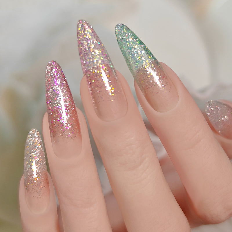 Reflective Glitter Gel Nail Polish - 10ml Starlight Crush for Long-Lasting Shine | Perfect for Manicures, Pedicures & Nail Art Designs