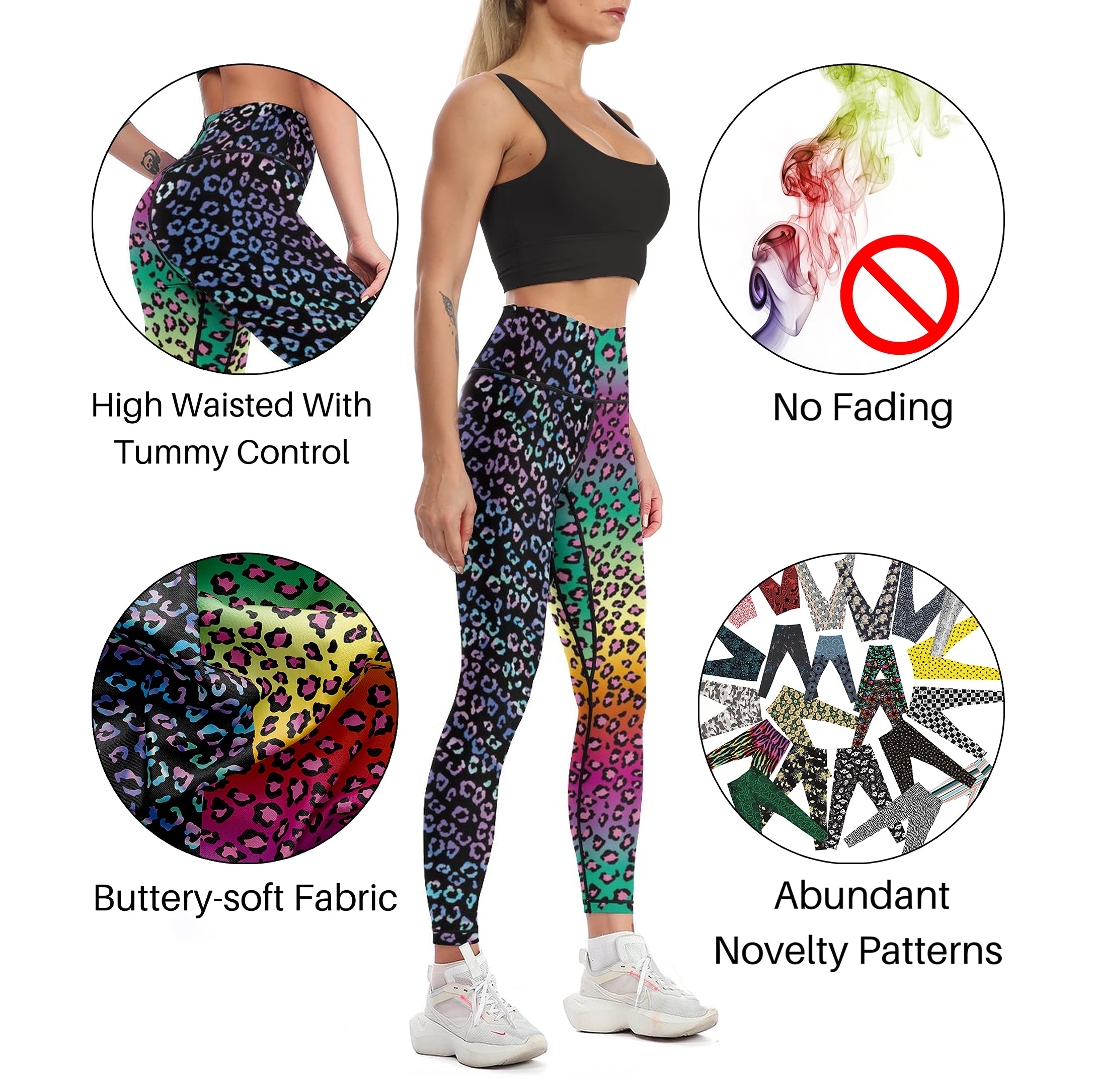 **Cerburny Women's High Waisted Tummy Control Yoga Pants – Gym Workout Athletic Spandex Leggings for Running, Yoga & Everyday Wear**
