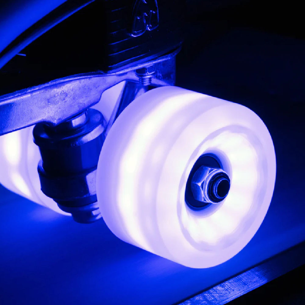 Moxi Cosmo Glow 62mm Light Up LED Skate Wheels - 4 Pack Set for Roller Skates & Outdoor Night Skating