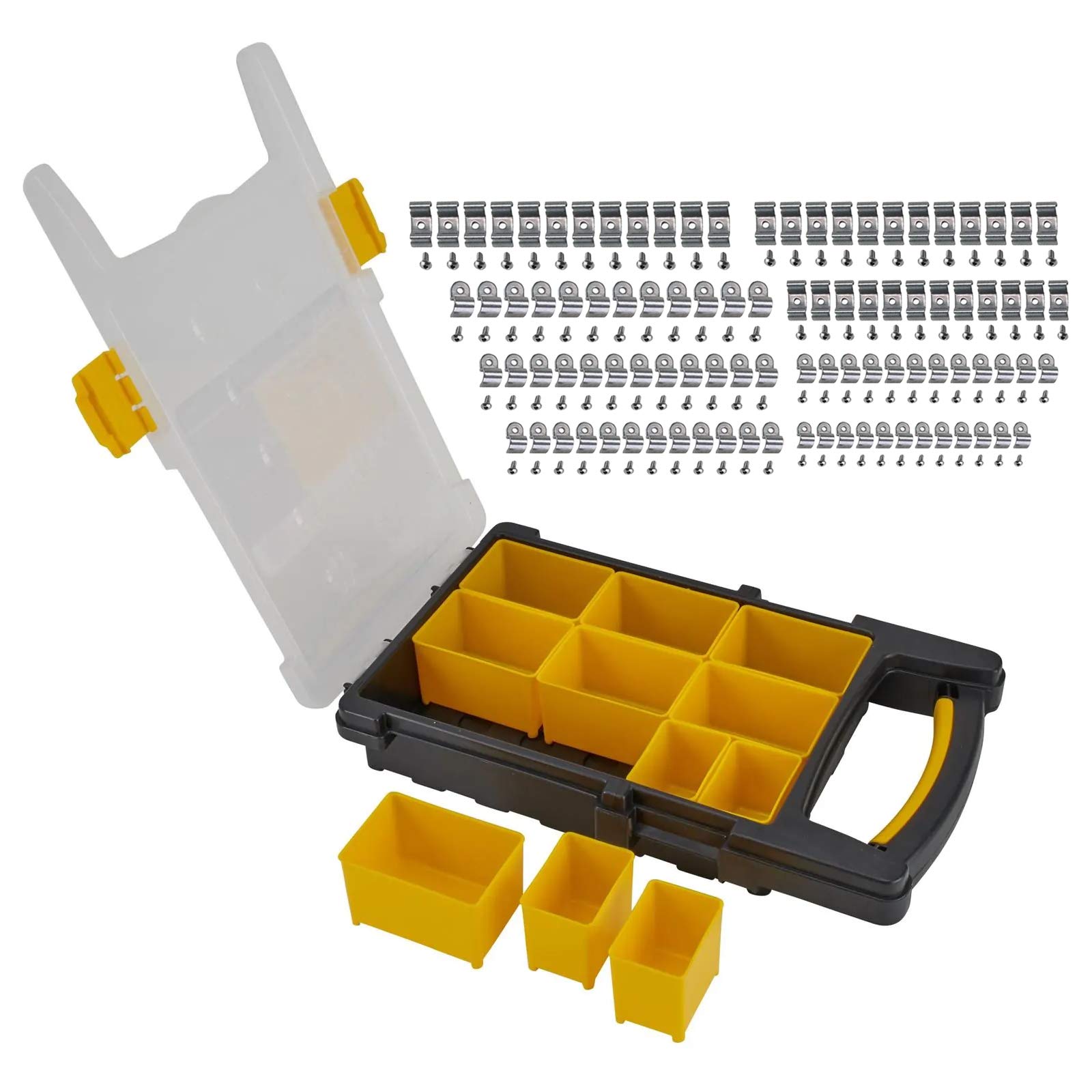 Premium Stainless Steel Line Clamp Assortment Kit - 20-Piece Heavy Duty Hose Clamps Set with Storage Case for Plumbing, Automotive & Marine Applications