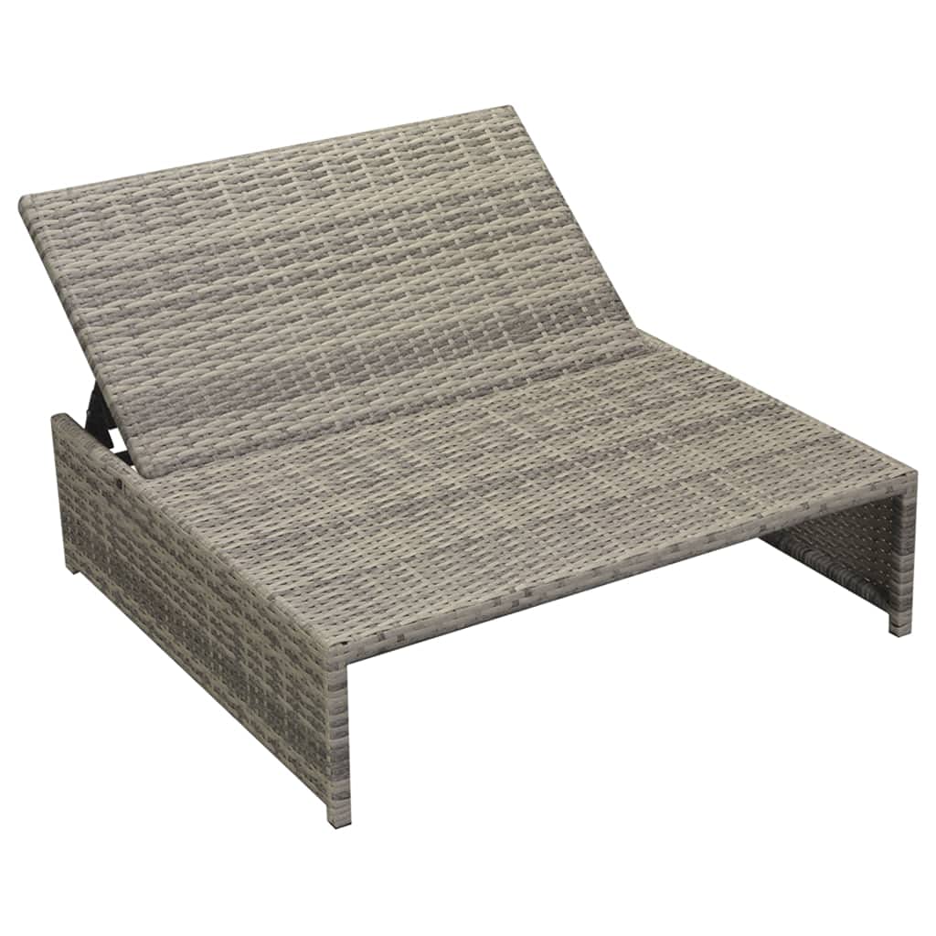 15-Piece Gray Poly Rattan Outdoor Lounge Set with Glass Table - Perfect for Backyards, Porches, Gardens & Poolside Patio Furniture