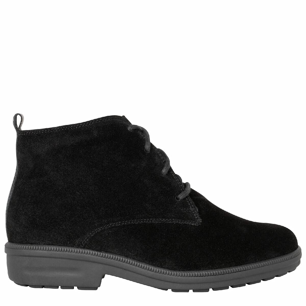 Women's Black Ankle Boots - Size 7 | Comfortable Winter Shoes for Women | Perfect for Office, Casual Wear & Outdoor Activities