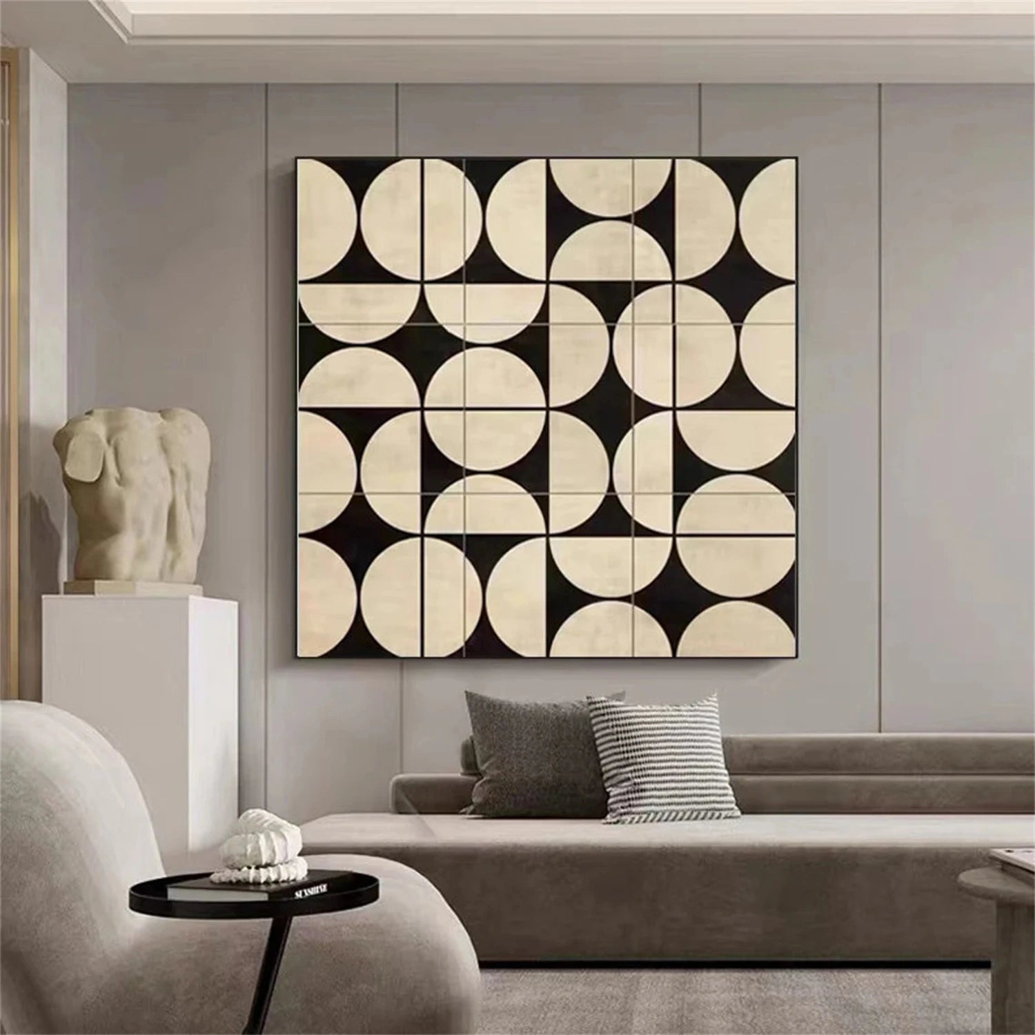 Abstract Painting #AB 281 - Modern Wall Art for Living Room, Bedroom & Office Decor | Large Canvas Artwork for Home & Office