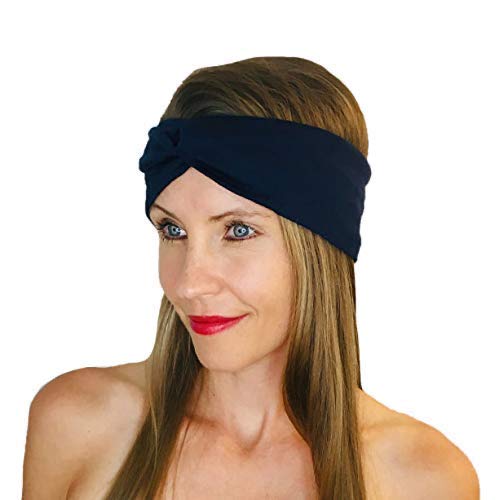 Stylish Black Twist Headbands for Women - Perfect for Workouts, Yoga, and Everyday Fashion