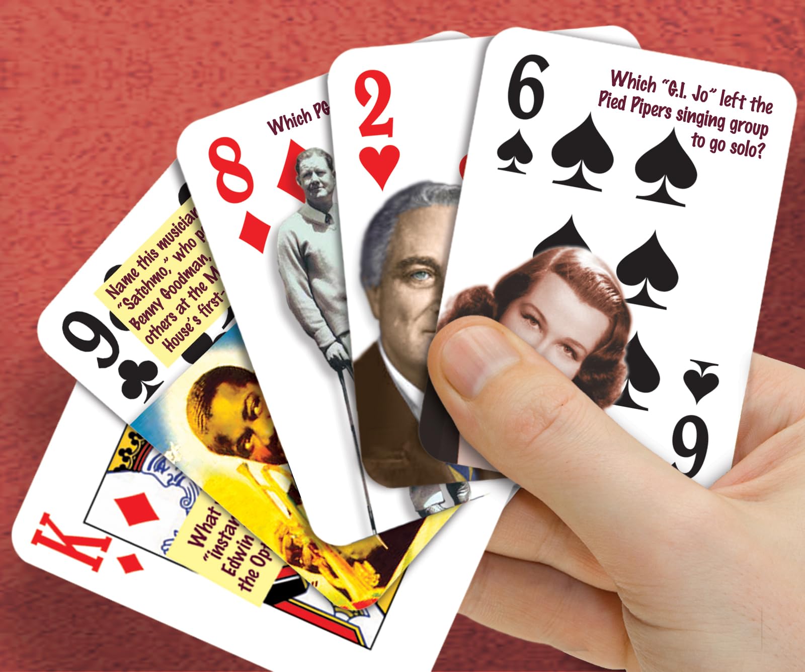 1945 Trivia Playing Cards - Fun Historical Facts Game for Parties, Birthdays & Anniversaries | Perfect Gift for History Buffs & Card Game Lovers