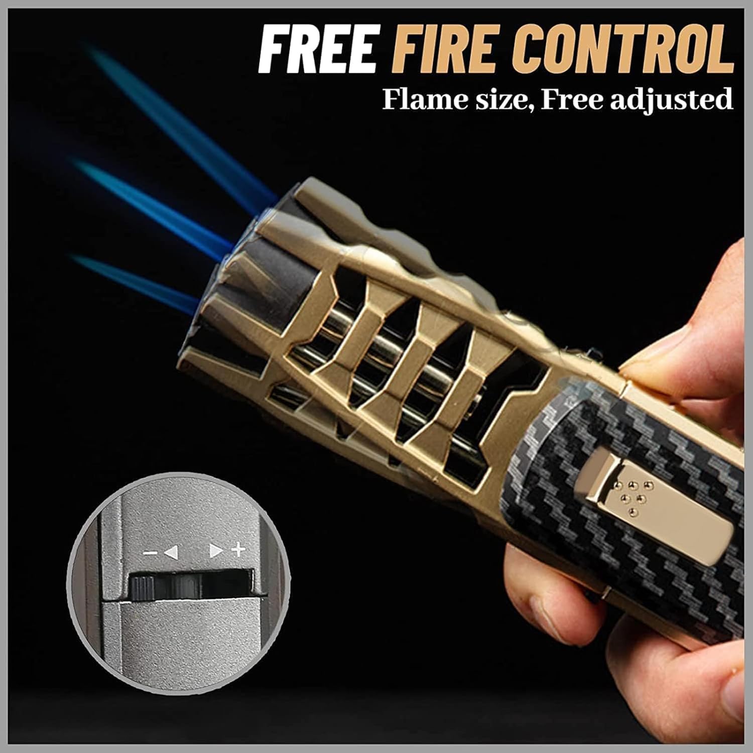 Fire Blaze Electric Lighter - Dual Arc Torch (Gray/Walnut) for Camping & BBQ