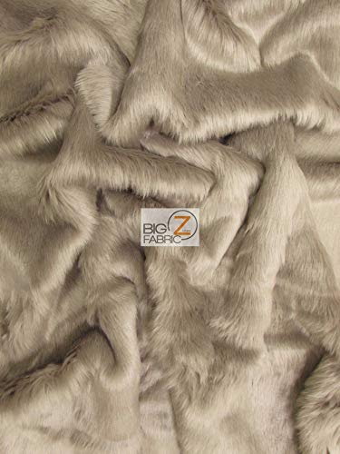Ecoshag™ Short Shag Faux Fur Fabric by The Yard - DIY Coats, Costumes, Scarves, Rugs & Fashion Accessories (Oyster) - Perfect for Home Decor, Craft Projects & Winter Fashion