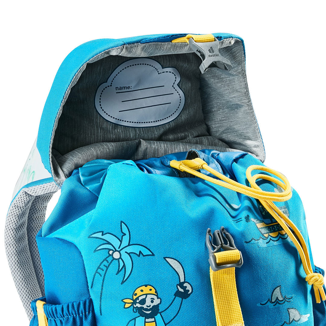 Deuter Schmusebar Kids Backpack 8L - Lightweight Children's School Bag for Boys & Girls - Blue Pirate Design - Perfect for Preschool, Daycare & Outdoor Adventures