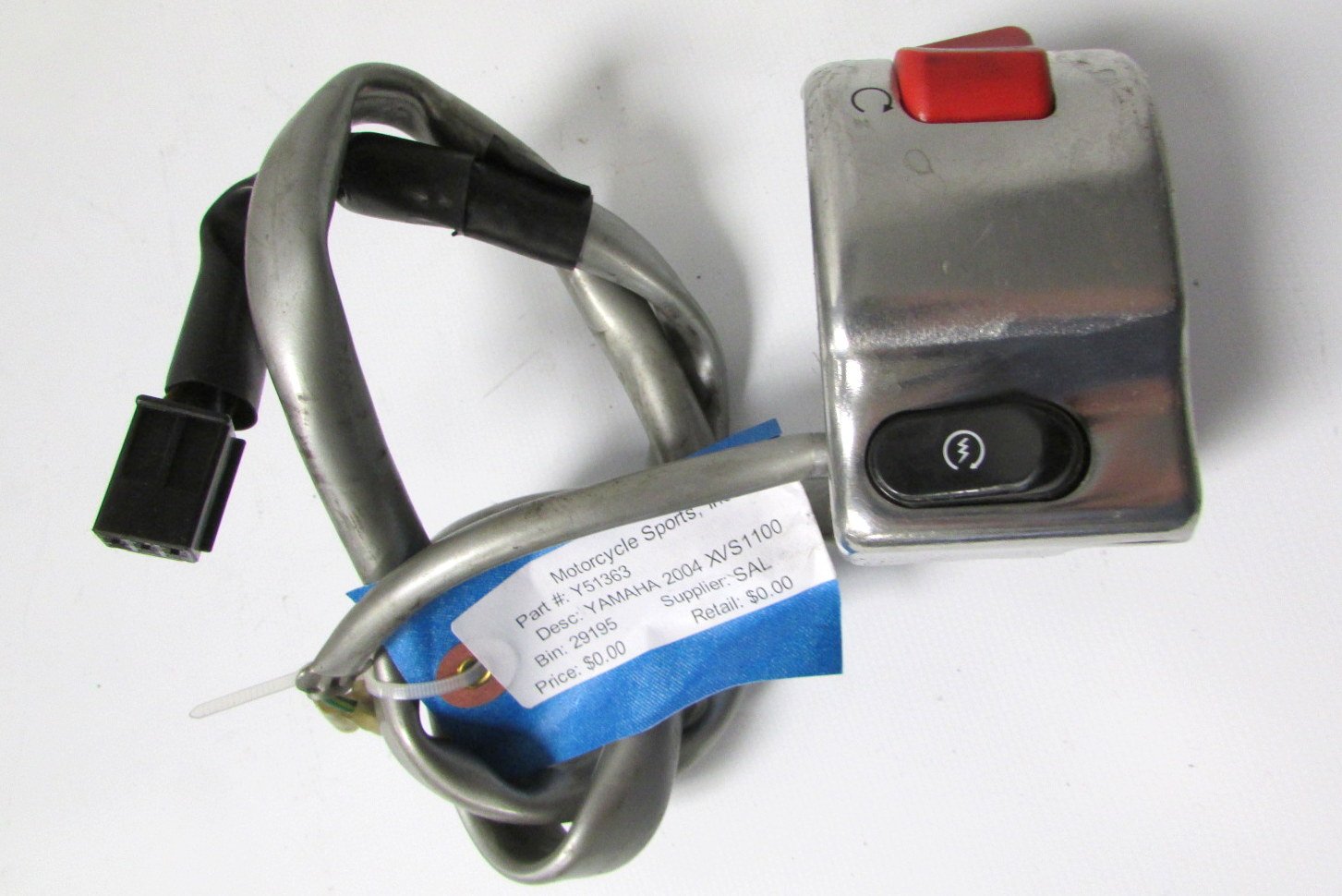 Yamaha 5KS-83975-00-00 Handle Switch Replacement Part - Compatible with 5KS-83975-10-00 - Genuine Yamaha OEM Motorcycle Component - Perfect for Repair & Maintenance of Yamaha Motorcycles