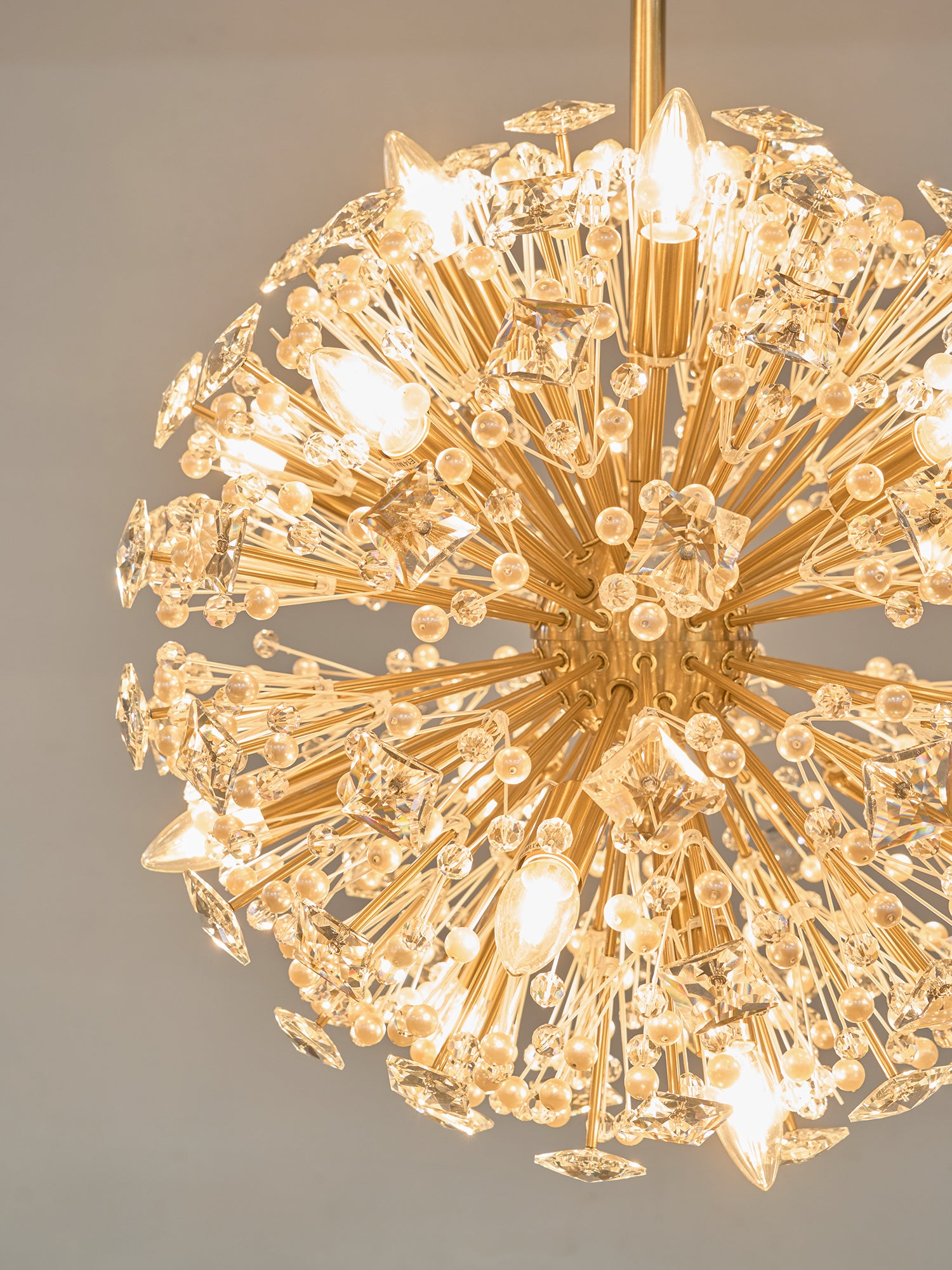 Dickinson Chandelier - Elegant Crystal Ceiling Light Fixture for Dining Room, Living Room & Bedroom | Modern Home Lighting Decor