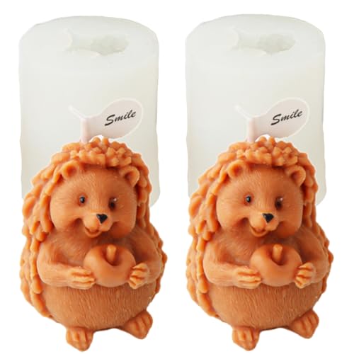 2 Pack Hedgehog Candle Mold-Apple