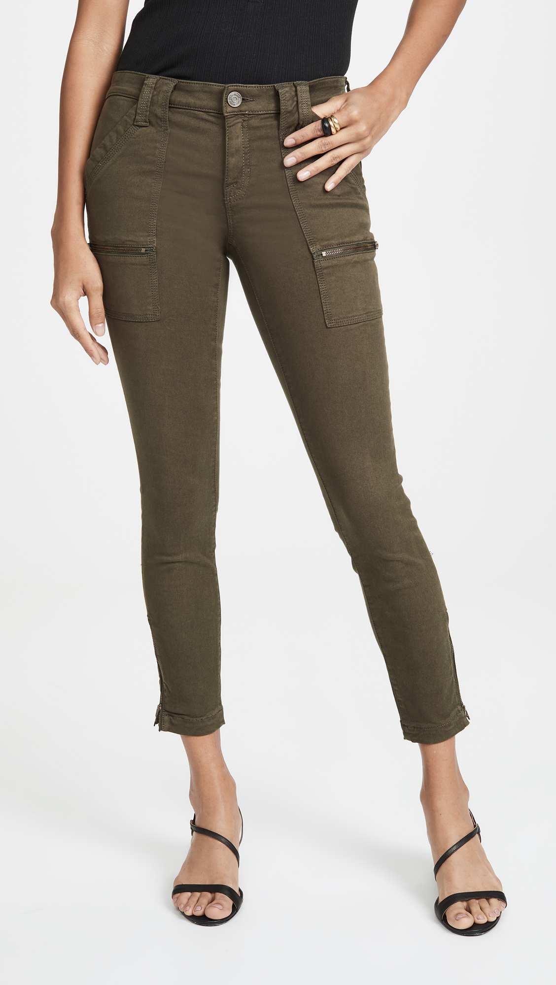 Joie Women's Park Skinny Pants - Stretch Comfort Fit High Waisted Ankle Pants for Work, Travel & Casual Wear