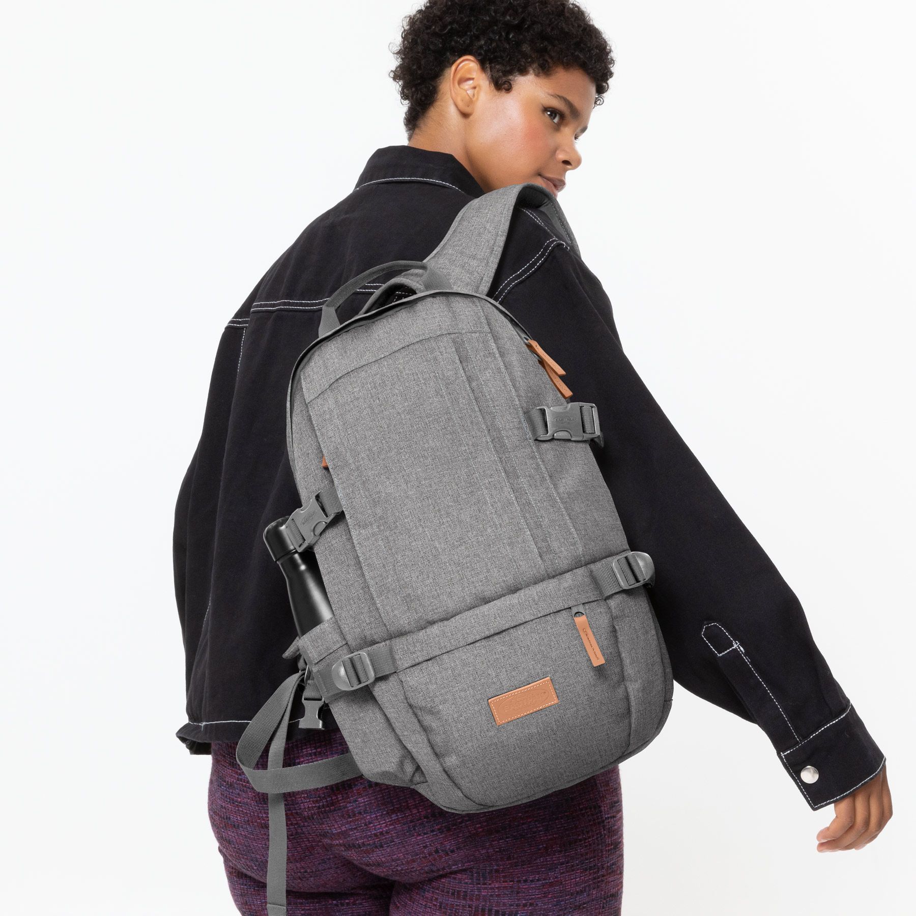 Eastpak Floid CS Backpack - Sunday Grey2 | Durable School & Travel Backpack for Students & Commuters | Perfect for College, Work & Everyday Use