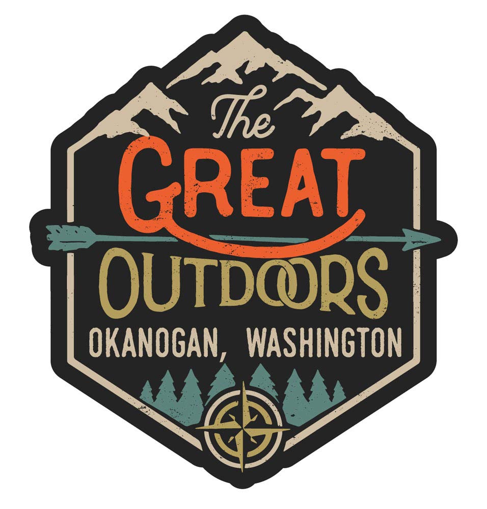 Okanogan Washington The Great Outdoors Design 4-Inch Fridge Magnet - Collectible Souvenir for Travelers, Perfect for Refrigerators, Lockers & Office Decor