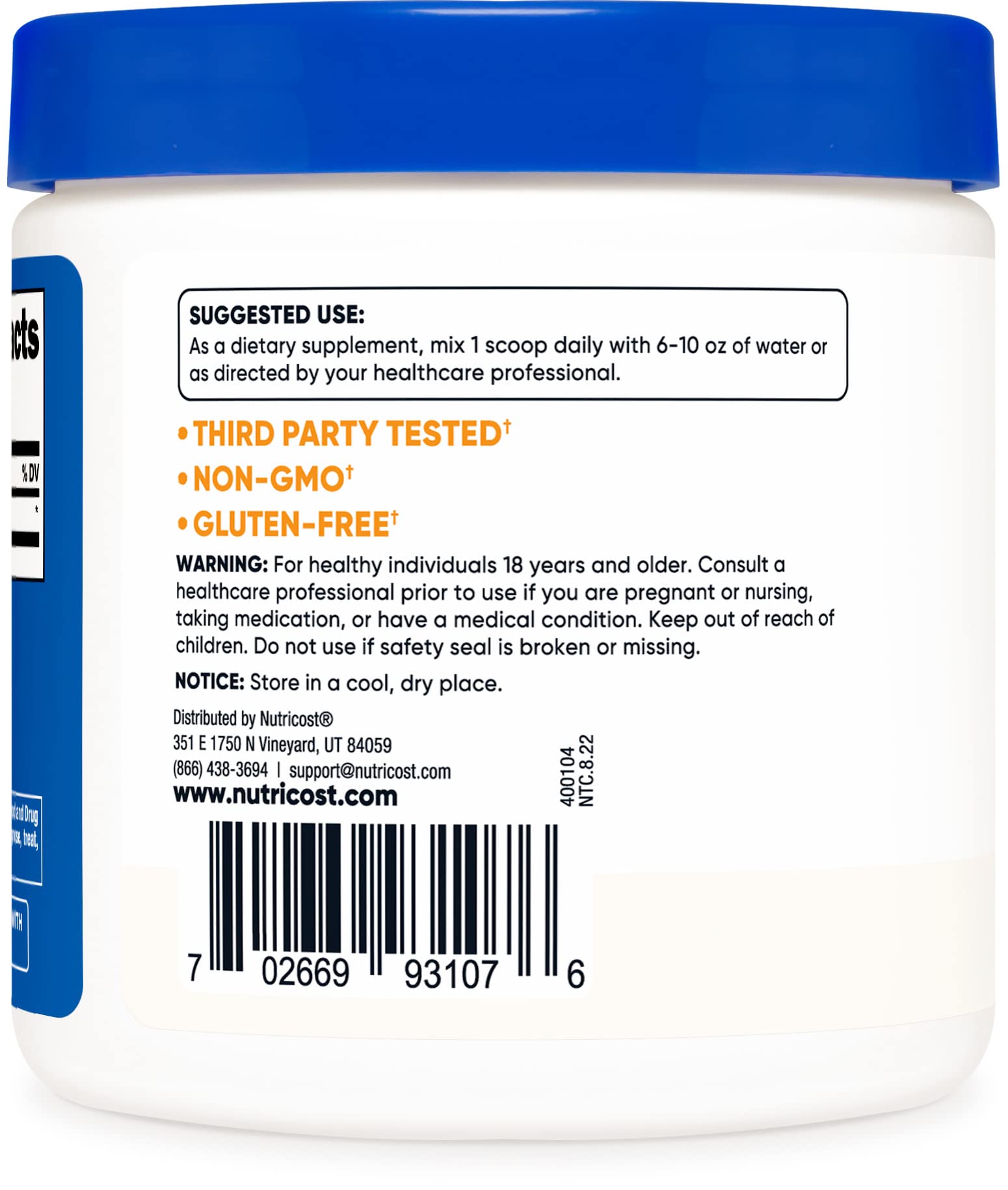 Nutricost Pure DMAE Bitartrate Powder 100G (2 Bottles) - Brain Health Supplement for Focus, Memory & Cognitive Support - Perfect for Students, Professionals & Gamers