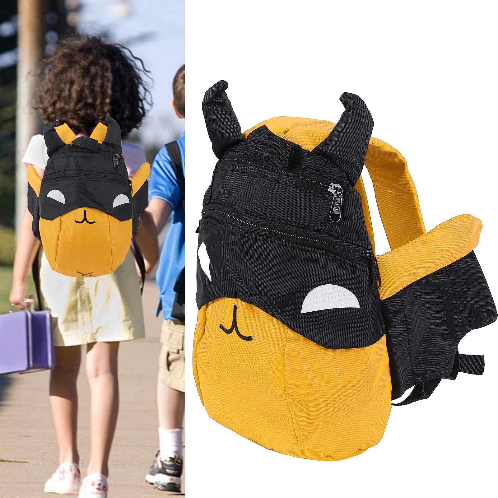 Kids Backpack for School - Durable & Lightweight Children's Backpack with Adjustable Straps (Yellow) - Perfect for Elementary Students, Daycare & Outdoor Adventures