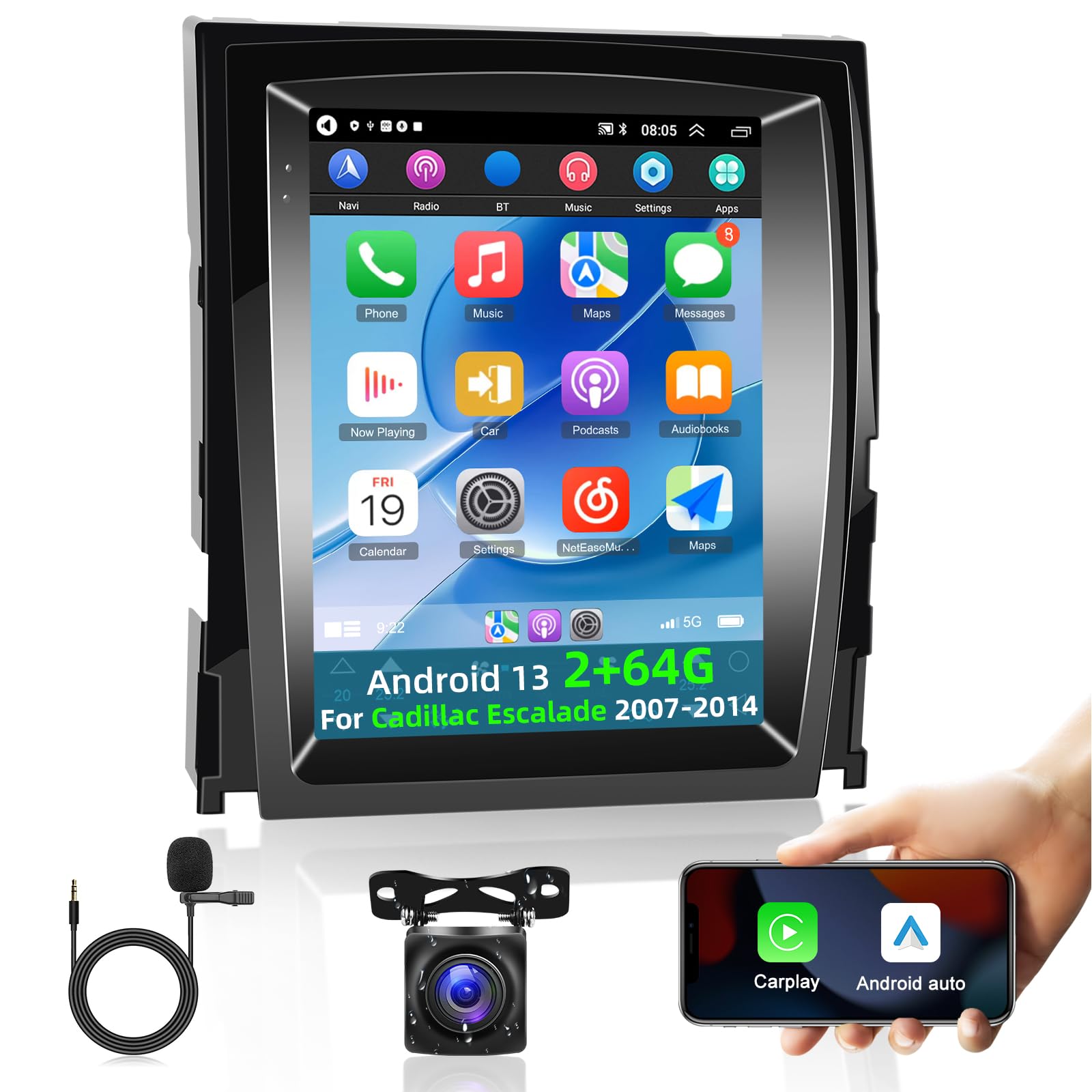 2+64GB Android Car Stereo for Cadillac Escalade 2007-2014 | 9.7