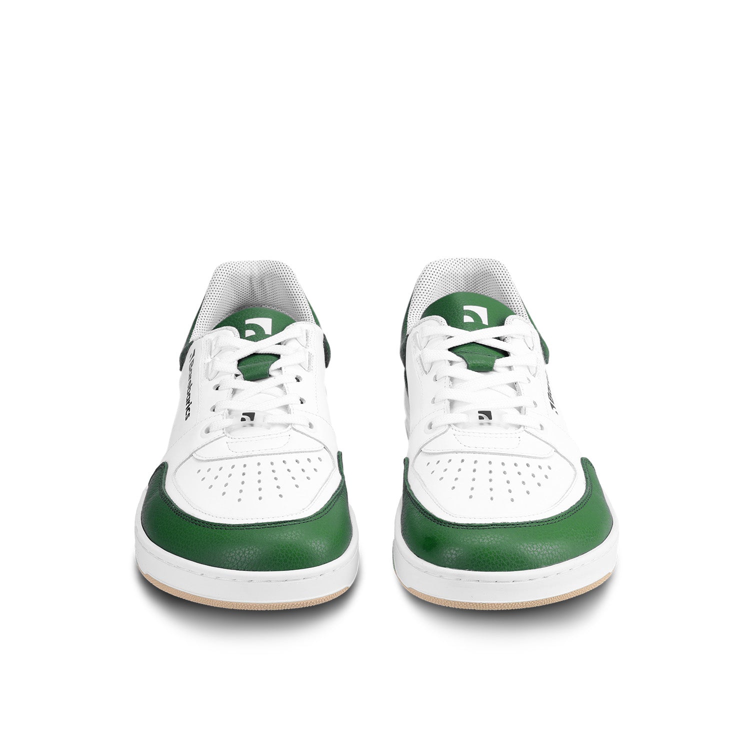 Barefoot Sneakers for Men & Women - Barebarics Wave White & Dark Green Minimalist Shoes | Lightweight, Flexible & Comfortable for Running, Walking & Gym Workouts