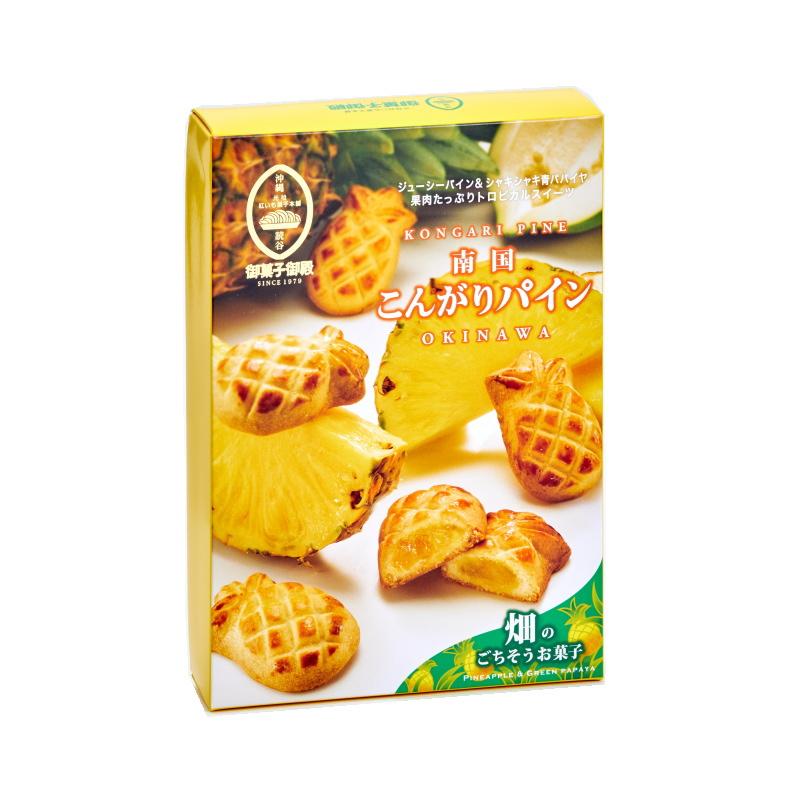 Okashi Goten Okinawa Crispy Pineapple Pie Cakes - 10 Pack | Authentic Japanese Snacks | Perfect for Gifts, Tea Time & Dessert Lovers