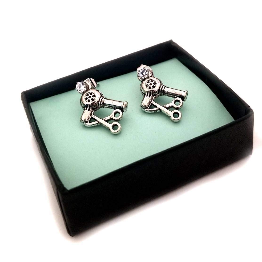 Professional Hairdresser Scissors Stud Earrings for Women - Handmade Cosmetology Graduation Jewelry Gift - Perfect for Stylists, Beauty School Graduates & Fashion Accessories