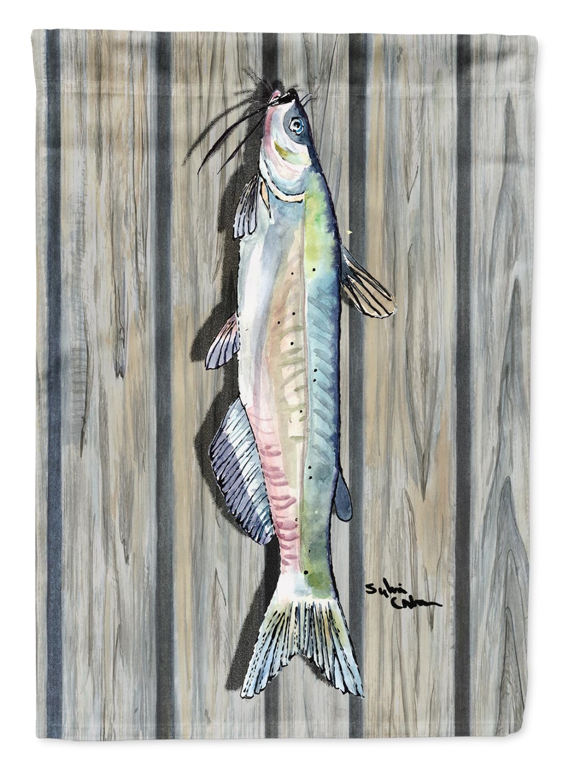 Caroline's Treasures 8492GF Fish Catfish Garden Flag - Decorative Outdoor Yard Banner for Mailbox, Patio, Flower Beds - Vibrant Multicolor Design - Perfect for Seasonal Decor & Outdoor Home Décor