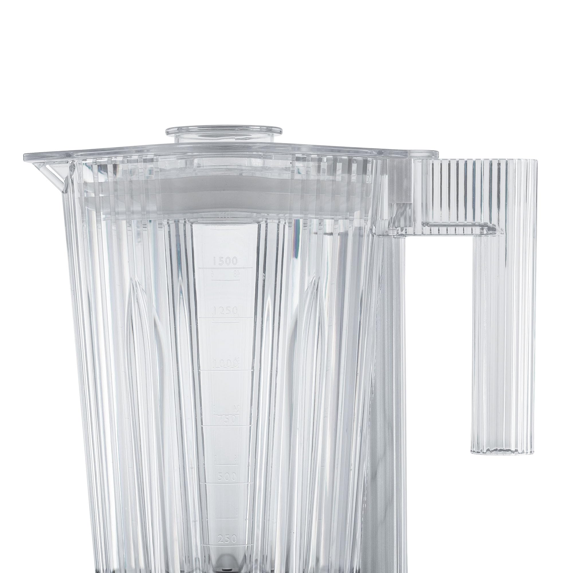 Alessi Plissé MDL09W/USA 700W Blender - White Thermoplastic Resin Pitcher with PCTG Graduation & US Plug - Perfect for Smoothies, Cocktails & Kitchen Prep