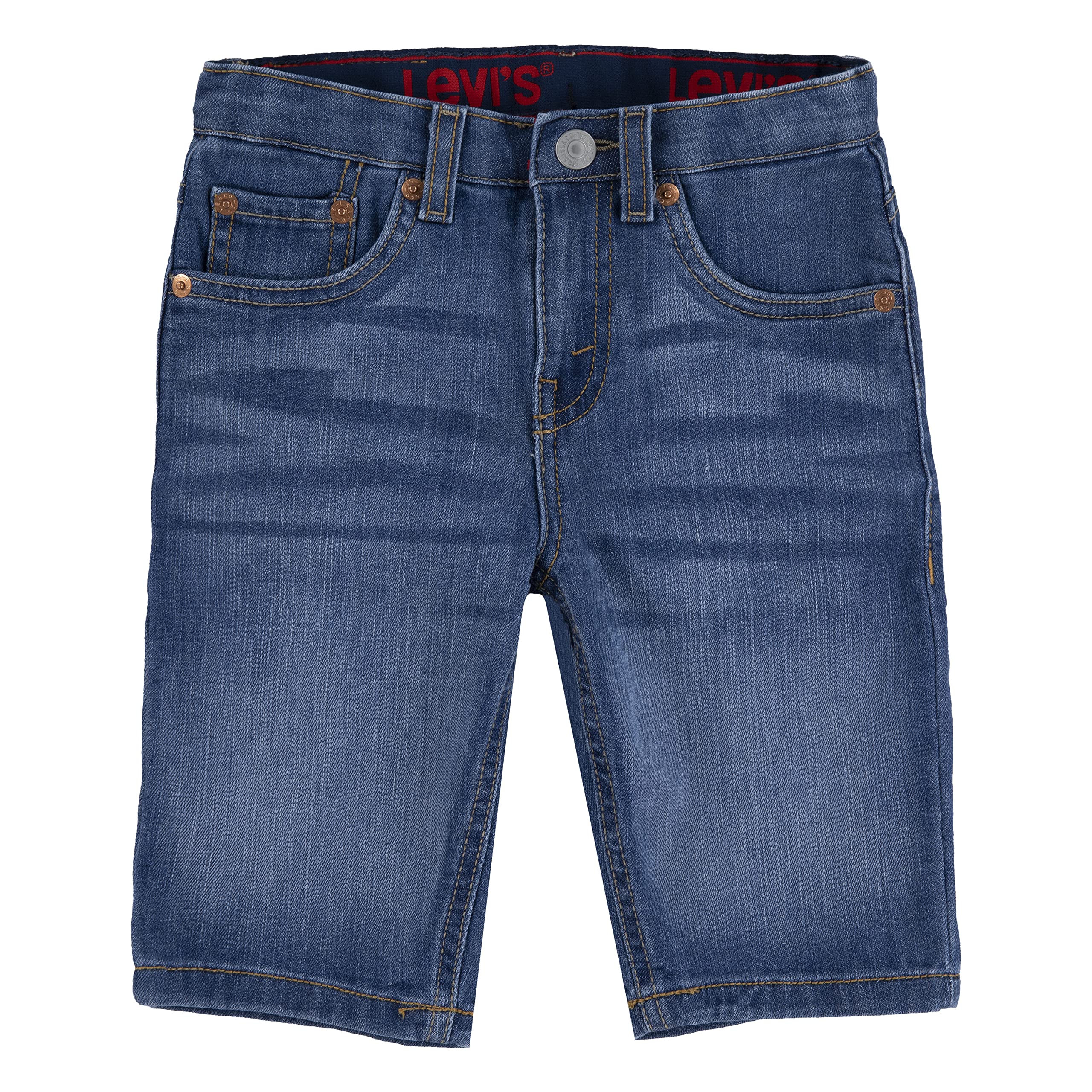 Levi's Boys' 511 Slim Fit Performance Denim Shorts - Comfortable & Durable for School, Play & Summer Activities