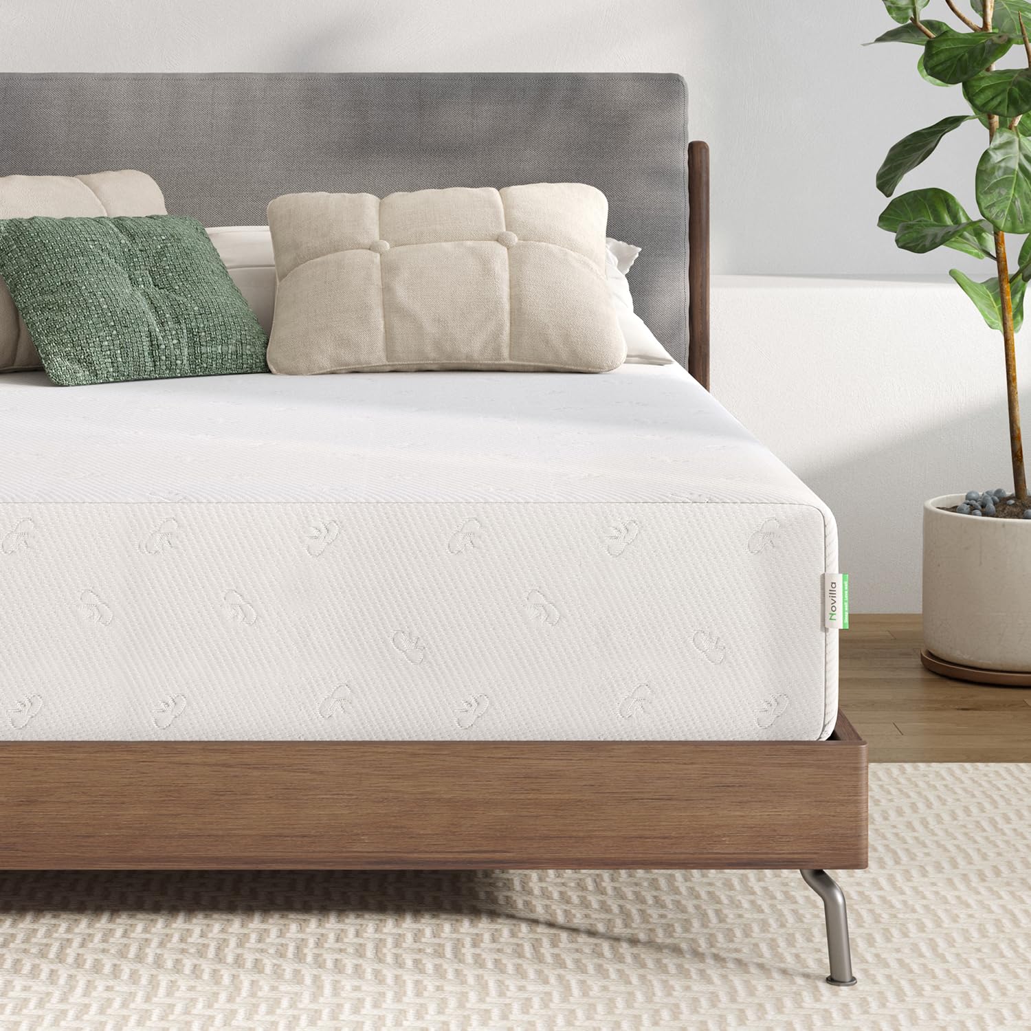 Novilla 6 Inch Twin Memory Foam Mattress - CertiPUR-US Certified, Medium Firm for Pressure Relief & Comfort Sleep with Removable Washable Cover | Perfect for Guest Rooms, Kids Beds & Small Spaces
